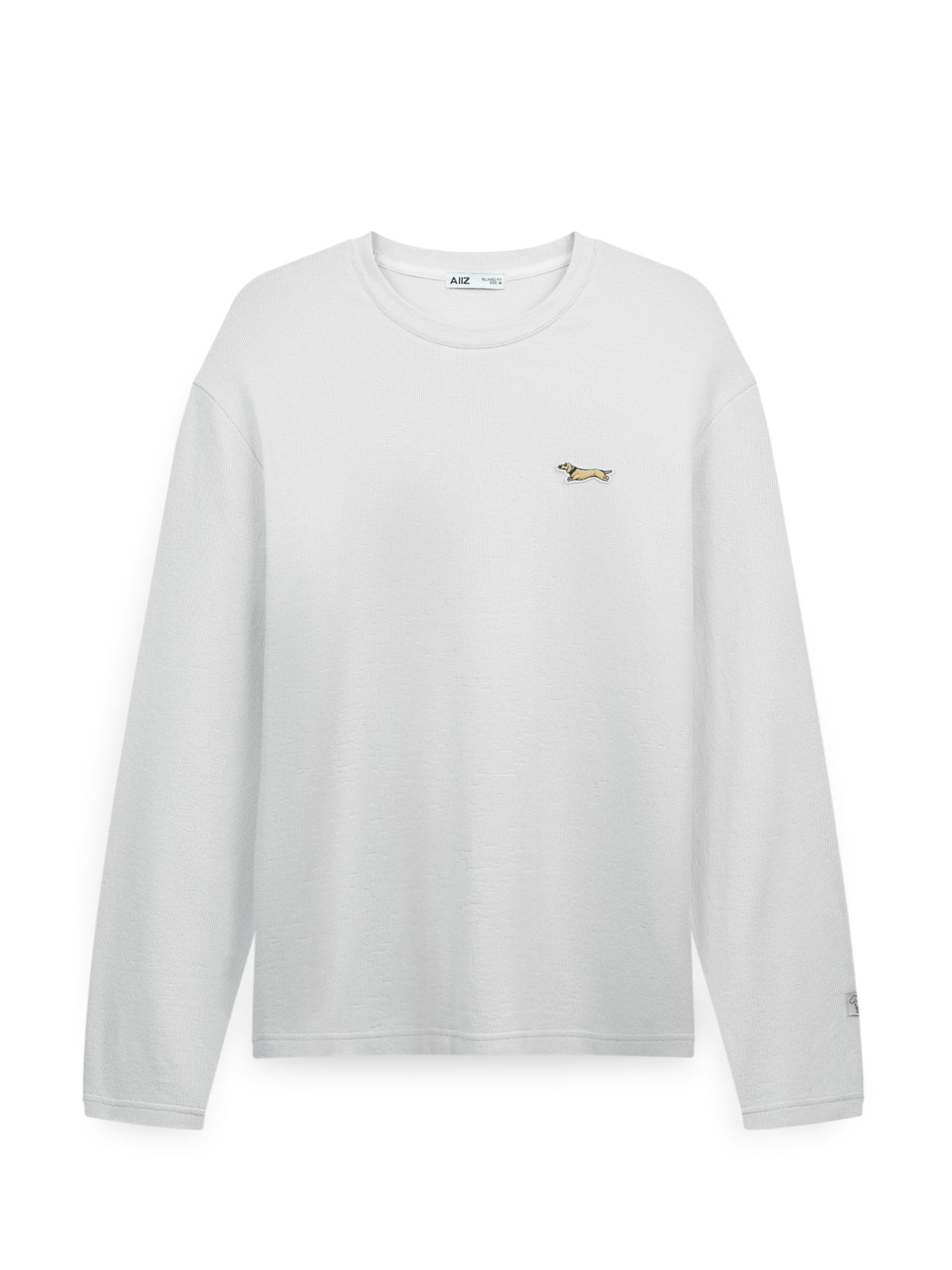 AIIZ Men's Long-Sleeve T-Shirt with Patch