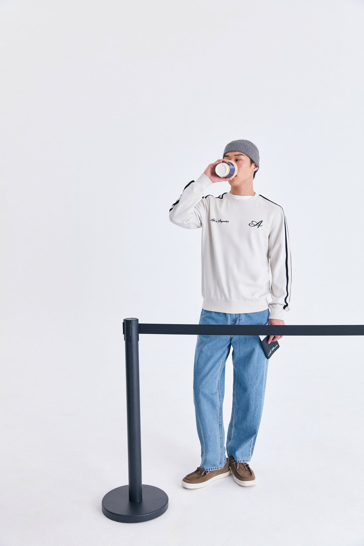 AIIZ Men's Embroidered Logo Sweatshirt