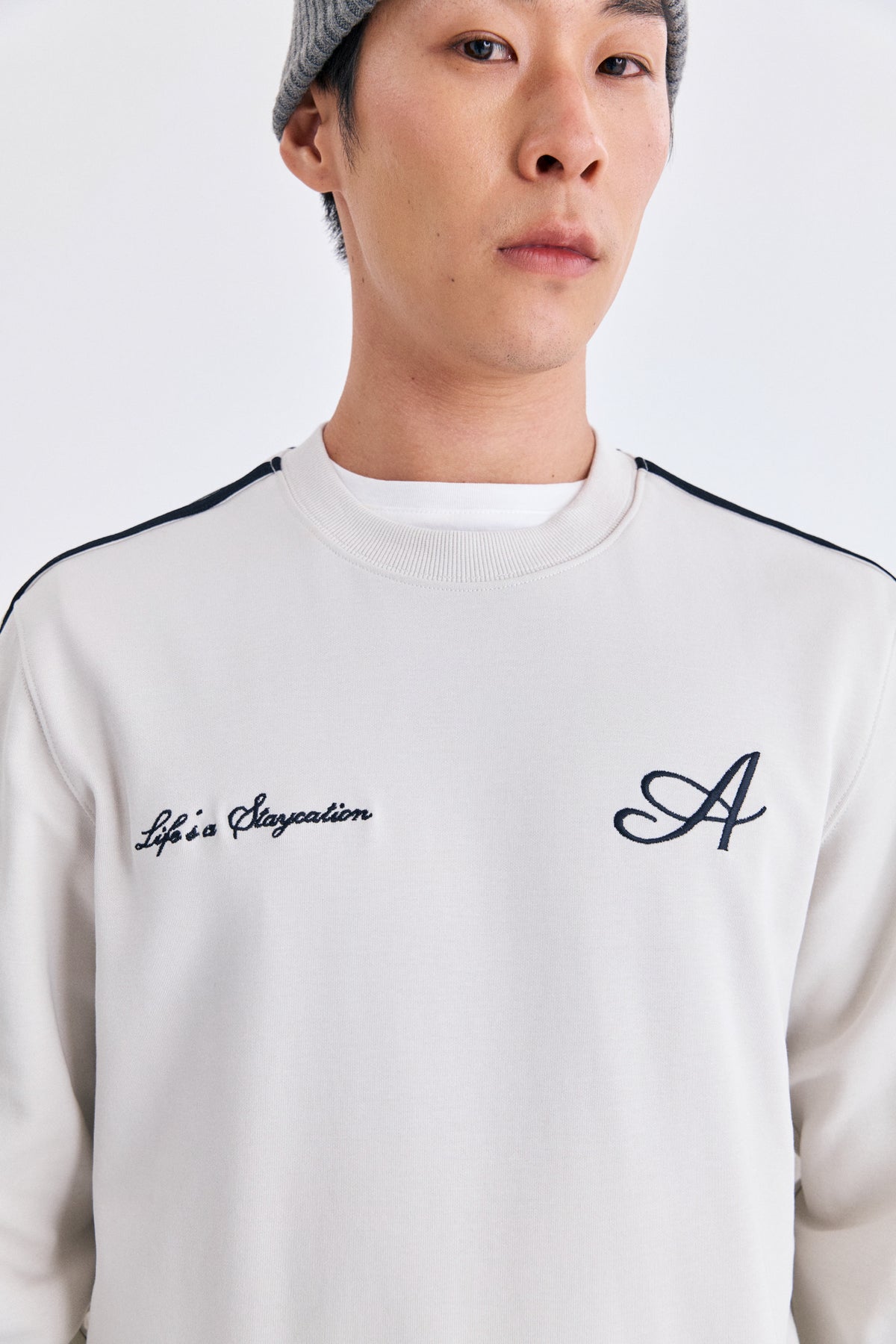 AIIZ Men's Embroidered Logo Sweatshirt