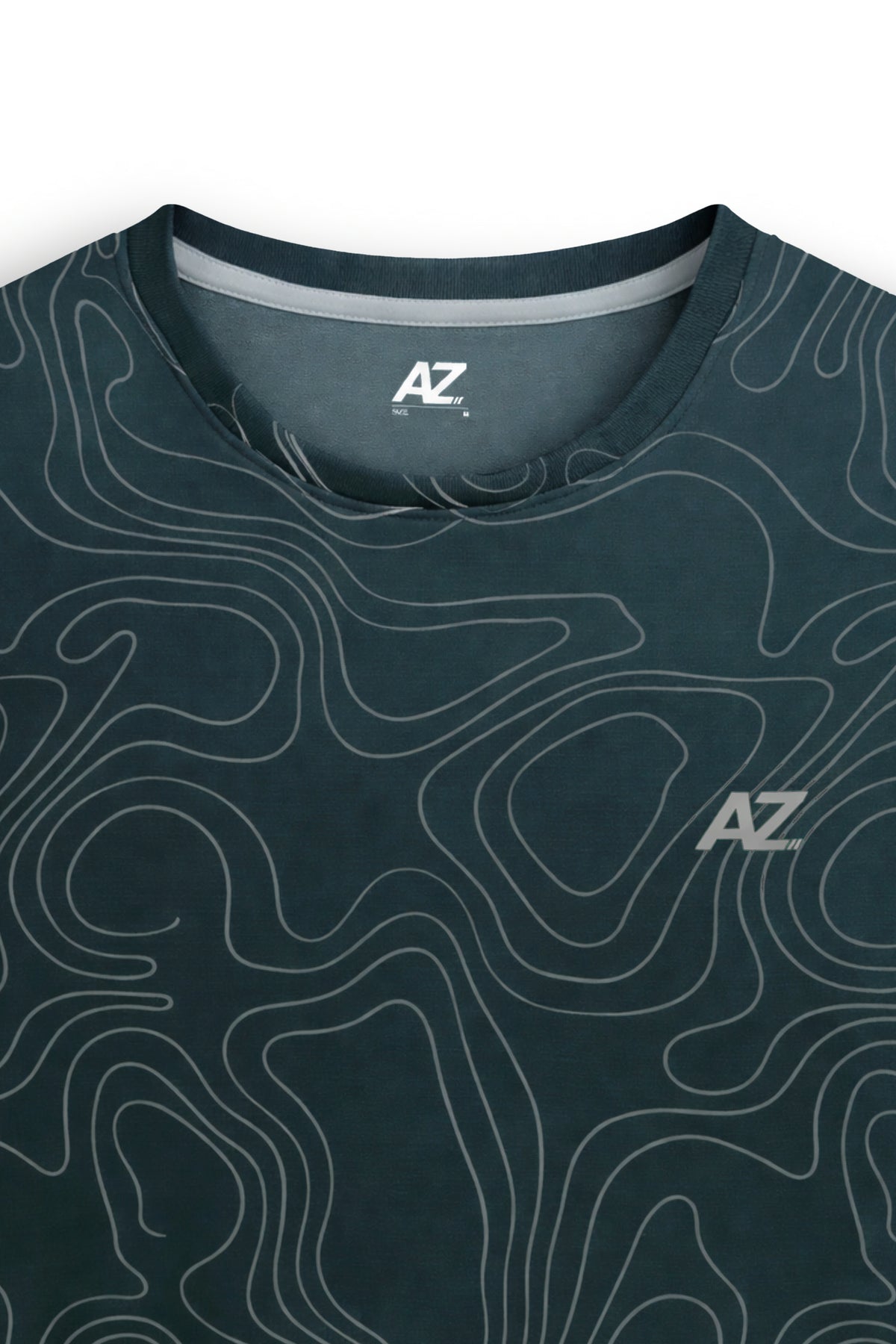 AIIZ Men's Quick Dry Active Printed T-Shirt