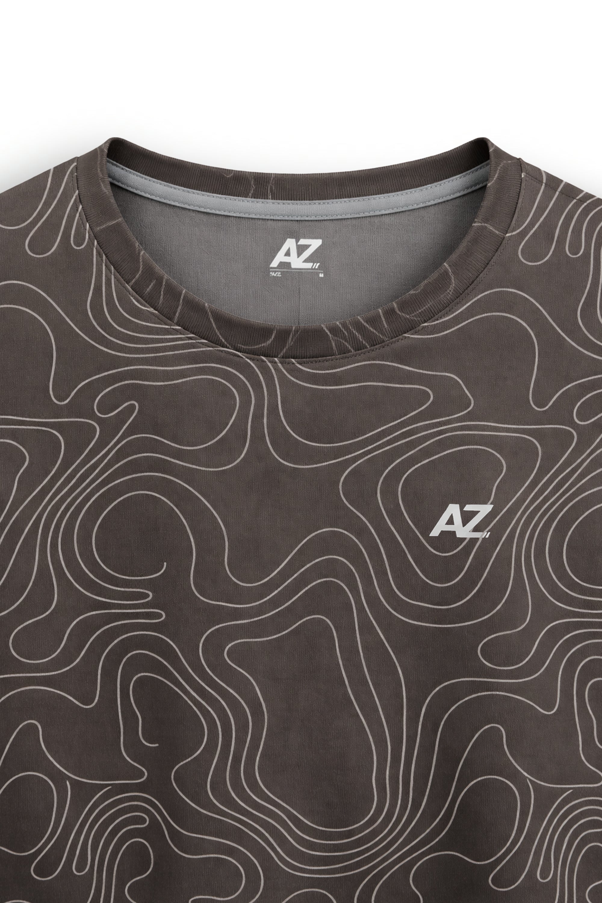 AIIZ Men's Quick Dry Active Printed T-Shirt