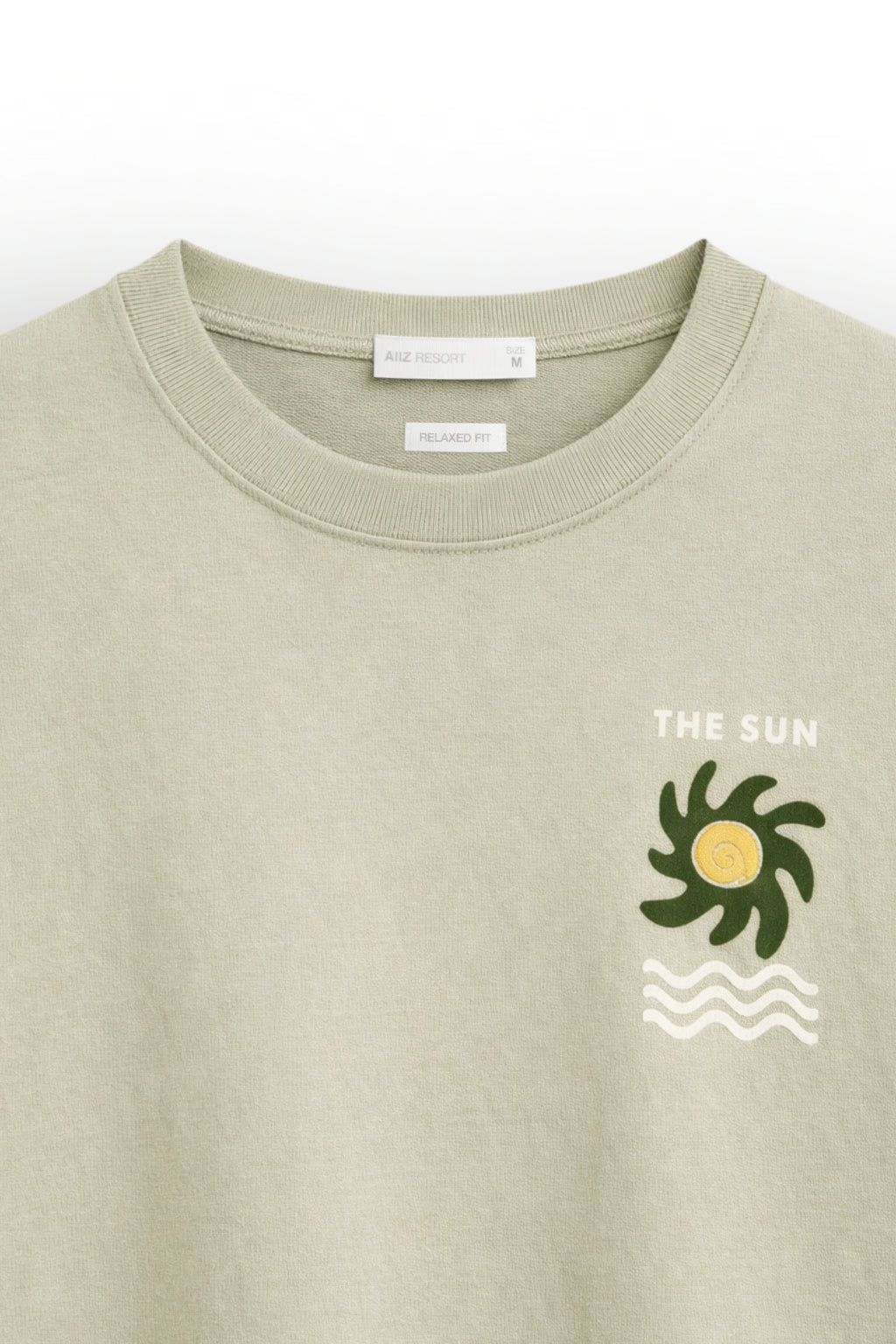 AIIZ Men's Natural Cotton Graphic Tee