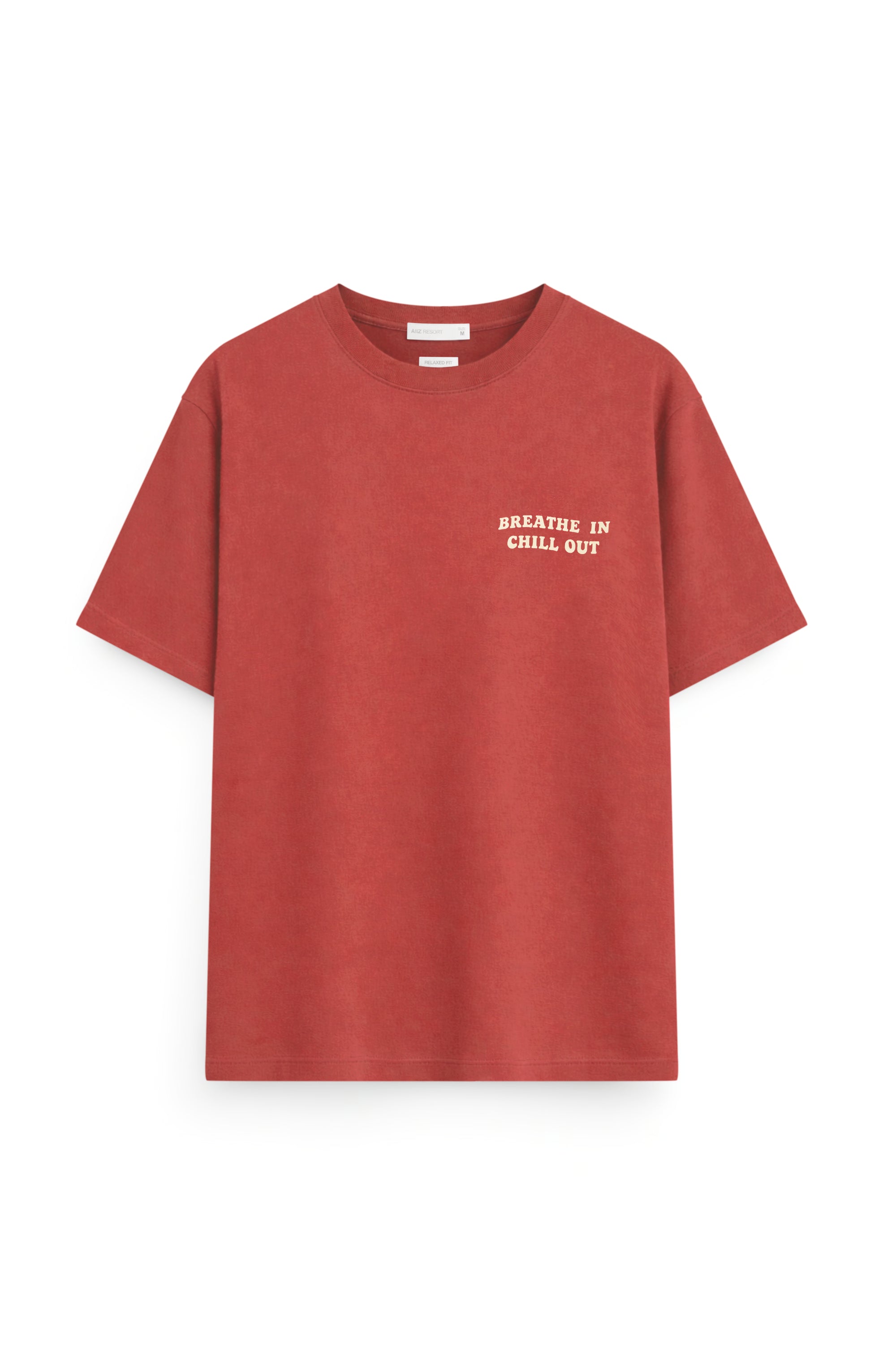 AIIZ Men's Natural Cotton Graphic Tee