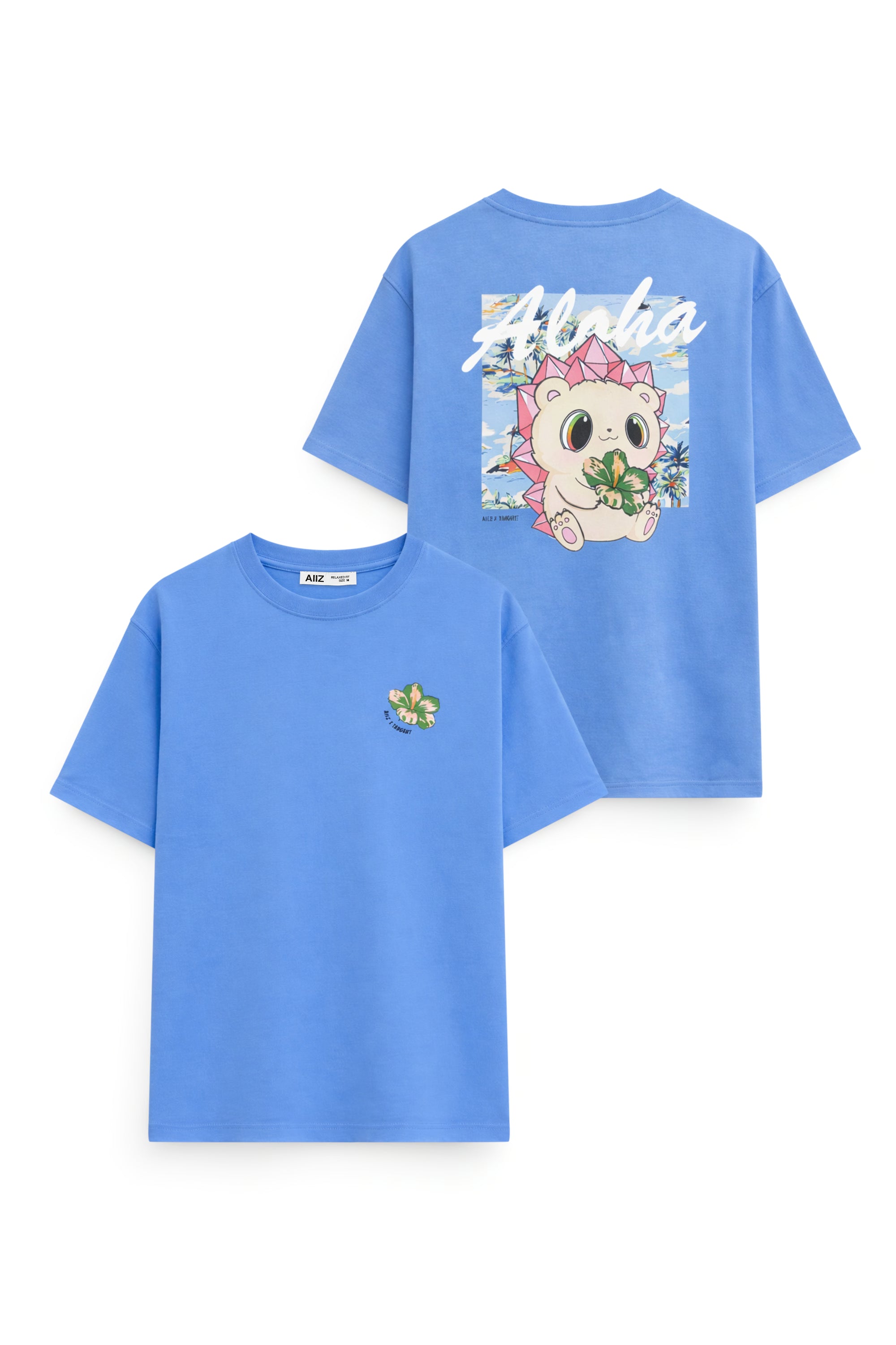 AIIZ X TANGENT Unisex Graphic T-Shirt (Blue / S)