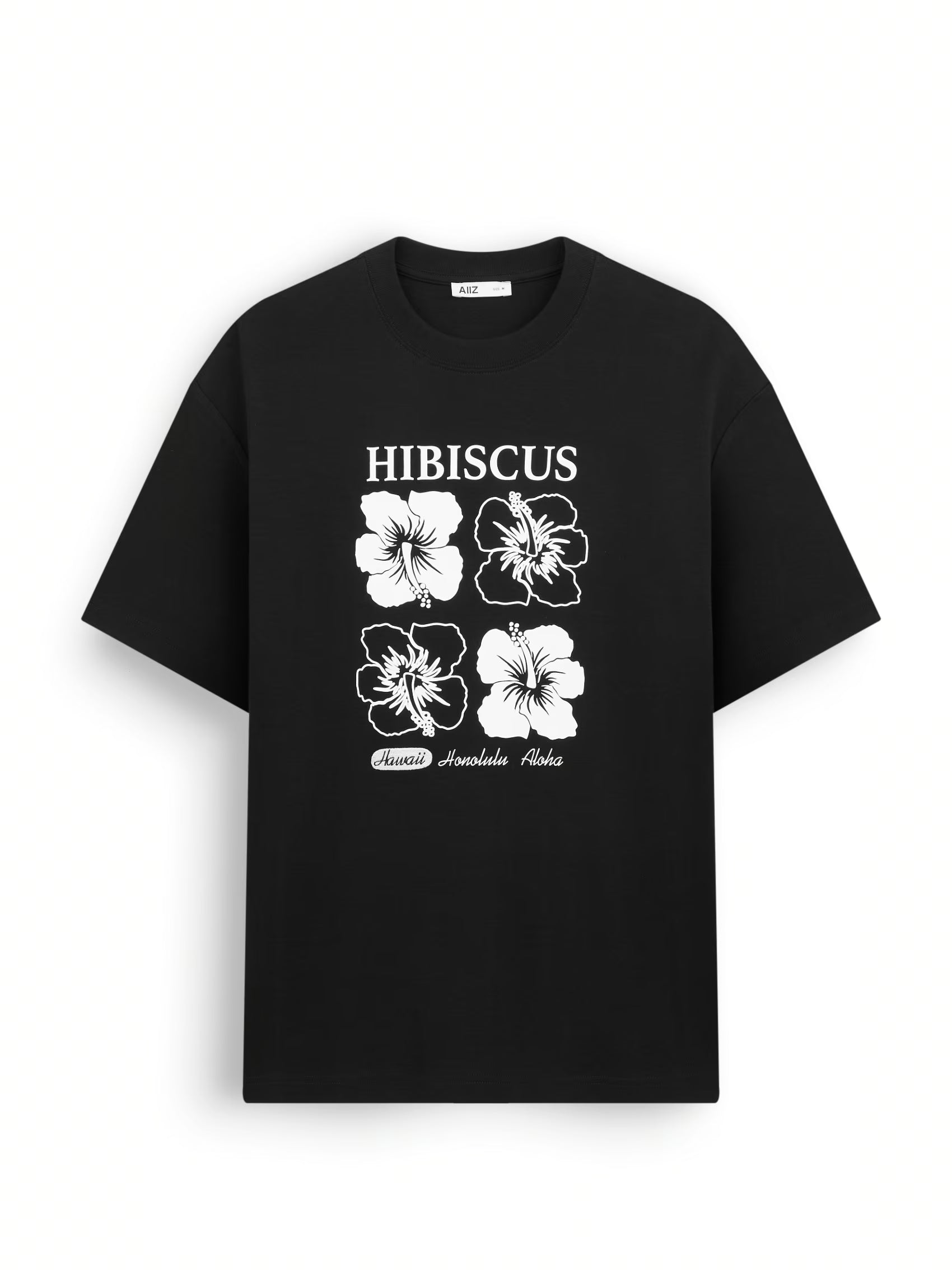 AIIZ Men's Graphic T-Shirt (Black / S)