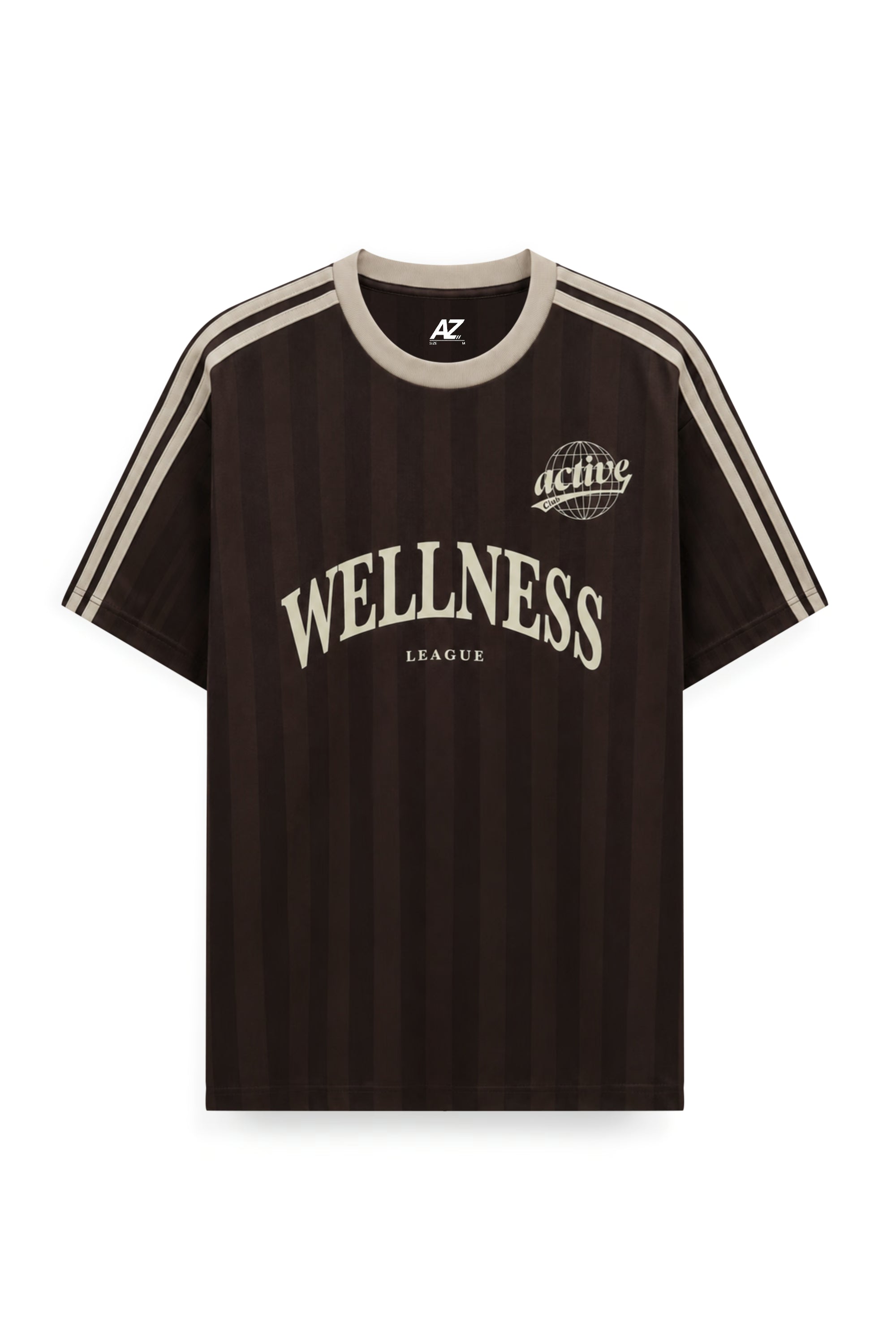 AIIZ Men's The Blokecore Edit Pinstripe Tee