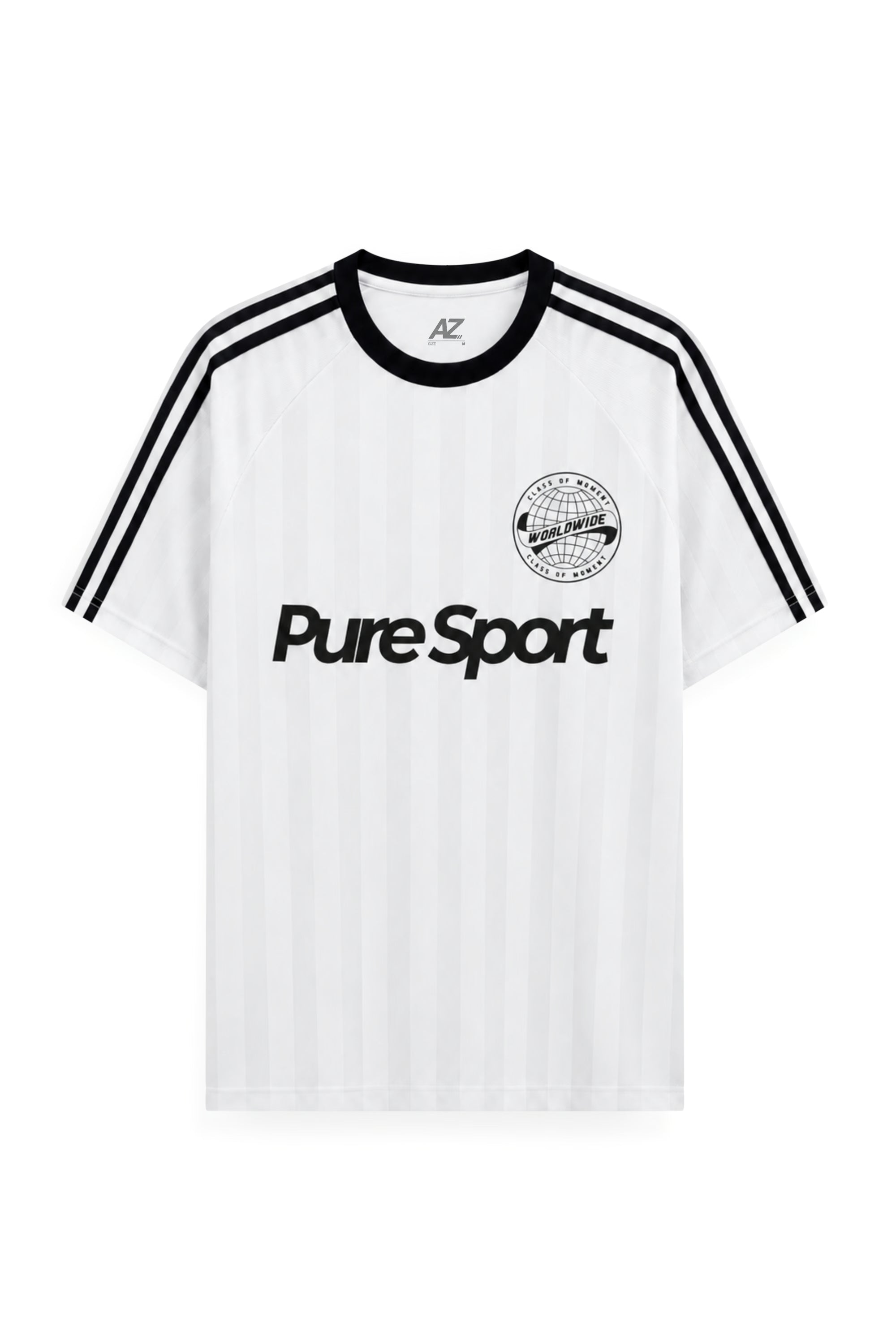 AIIZ Men's The Blokecore Edit Pinstripe Tee