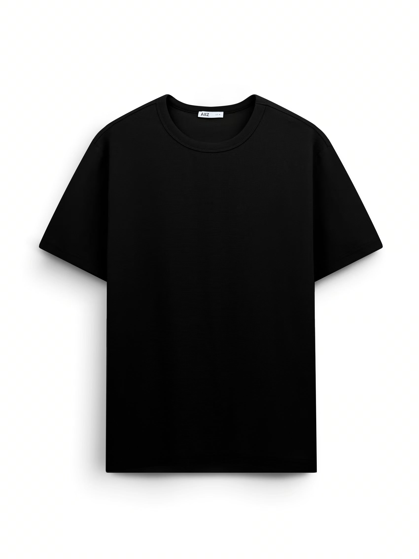 AIIZ Men's Texture T-Shirt (Black / S)