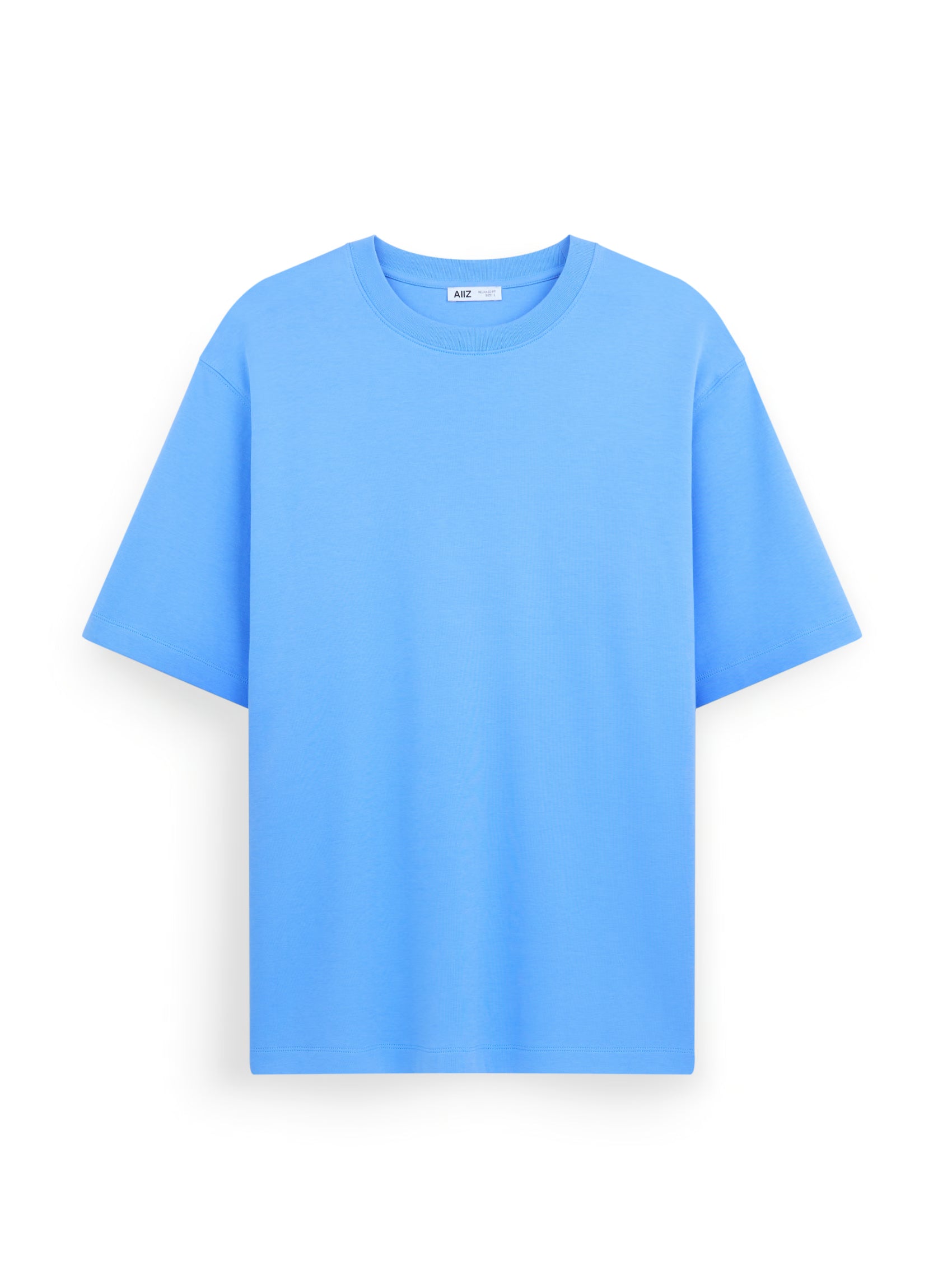 AIIZ Men's Relaxed Crew Neck T-Shirt (Blue / S)