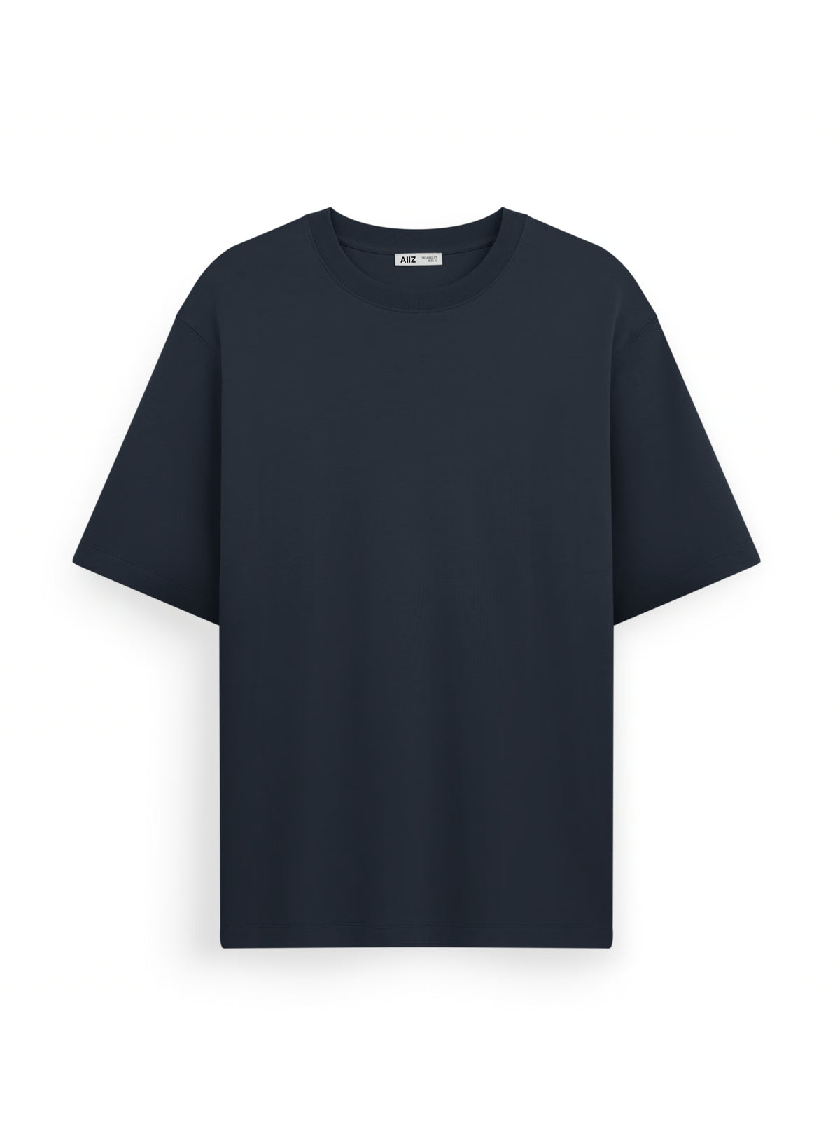 AIIZ Men's Relaxed Crew Neck T-Shirt (Navy / S)