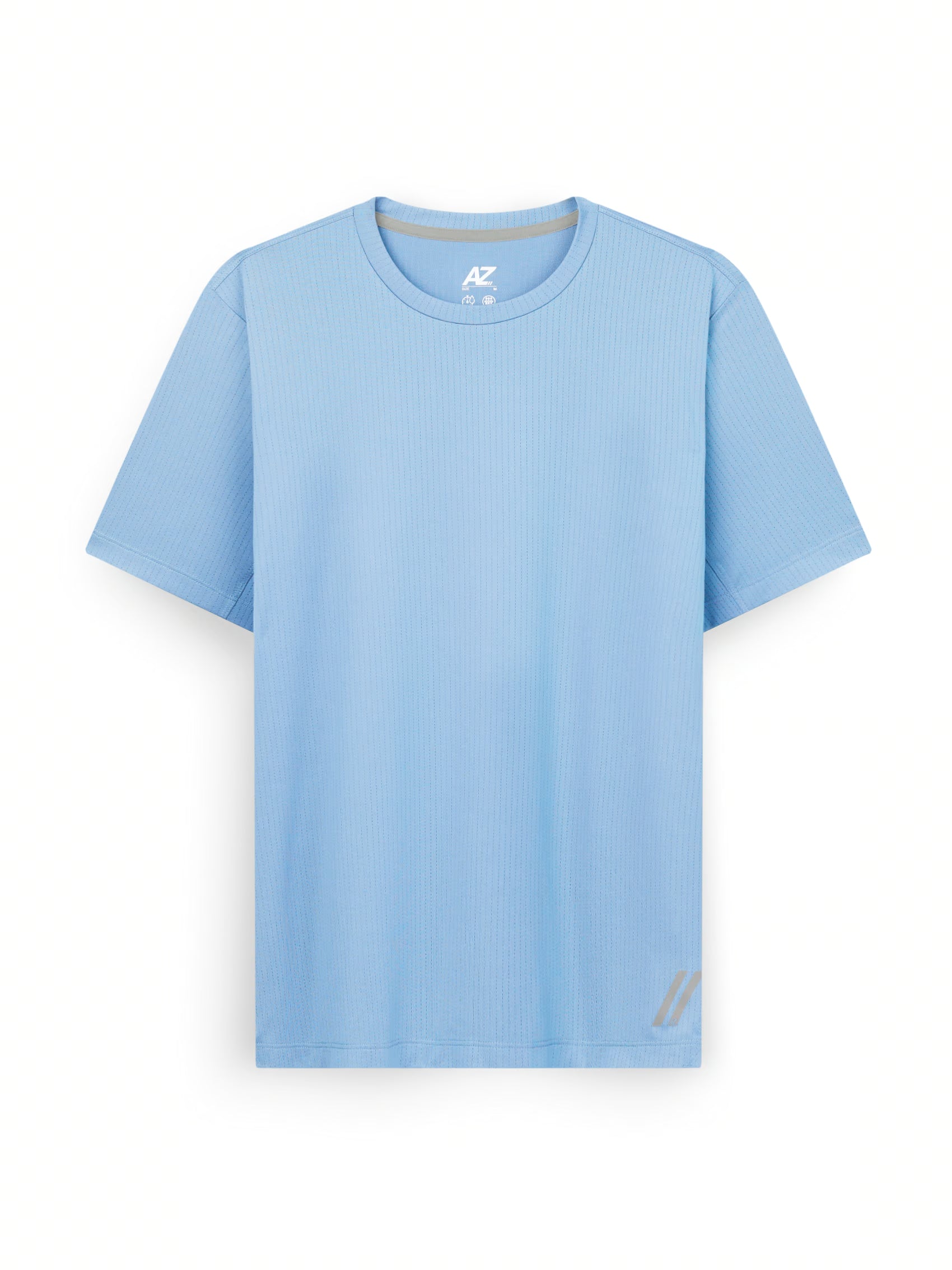 AIIZ Men's Quick Dry Active T-Shirt (Light Blue / S)