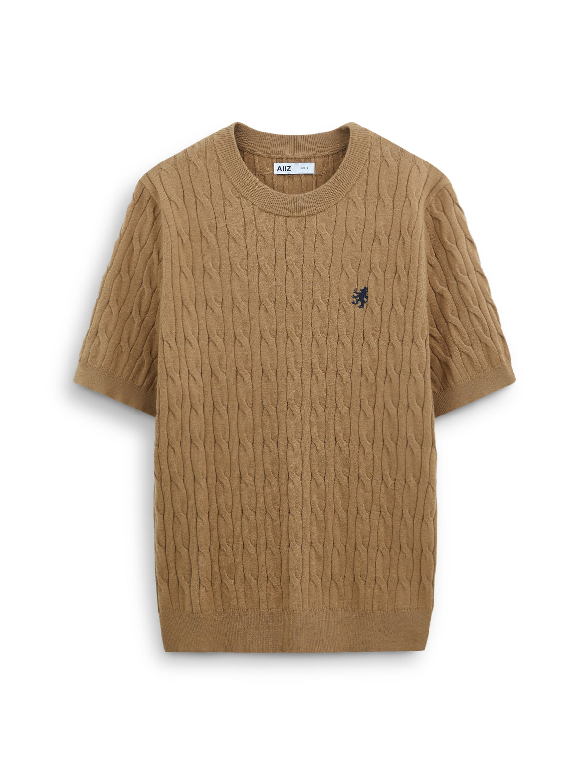 AIIZ Men's Cable T-Shirt Sweater