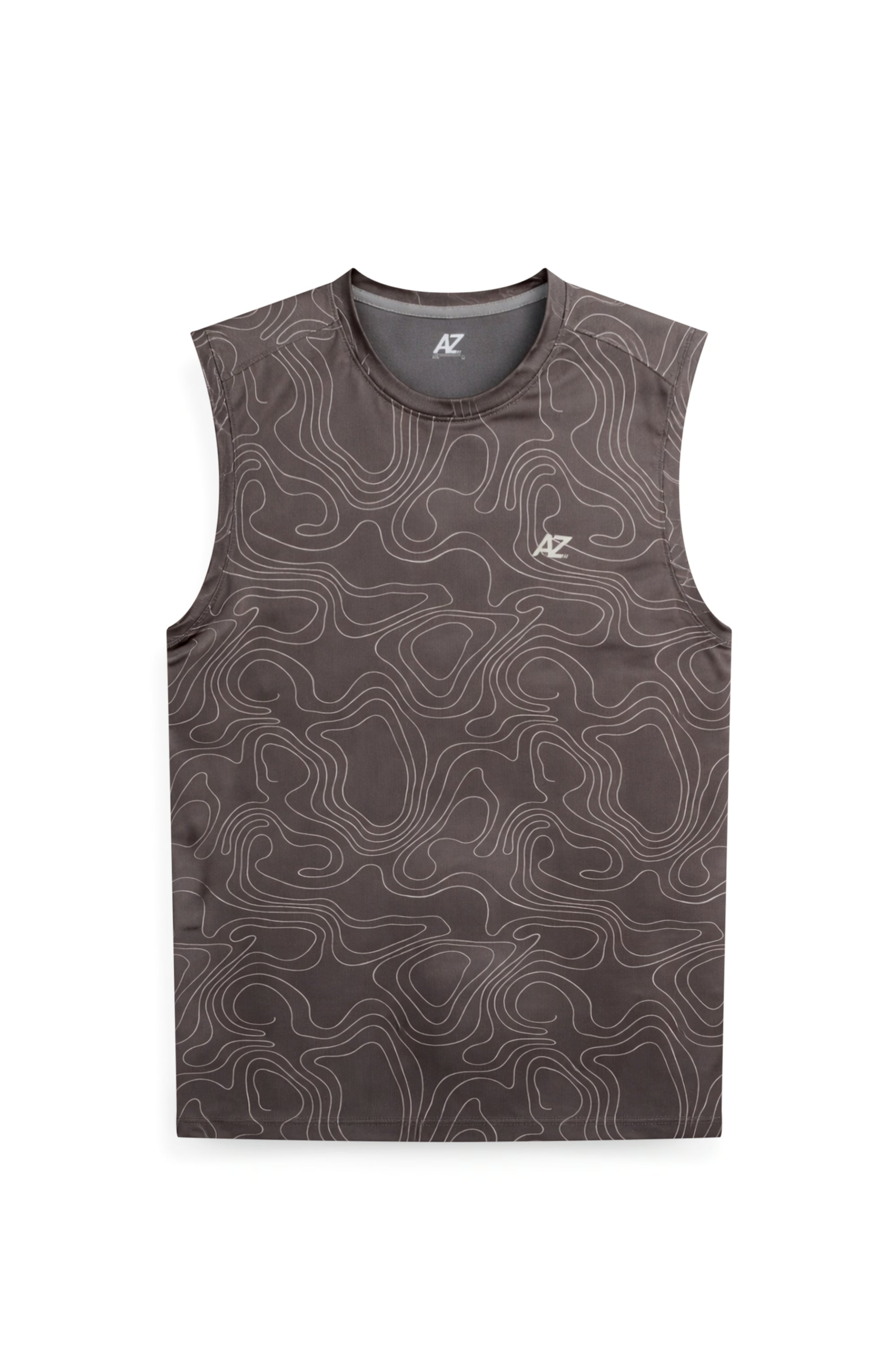 AIIZ Men's Quick Dry Active Printed Tank Top