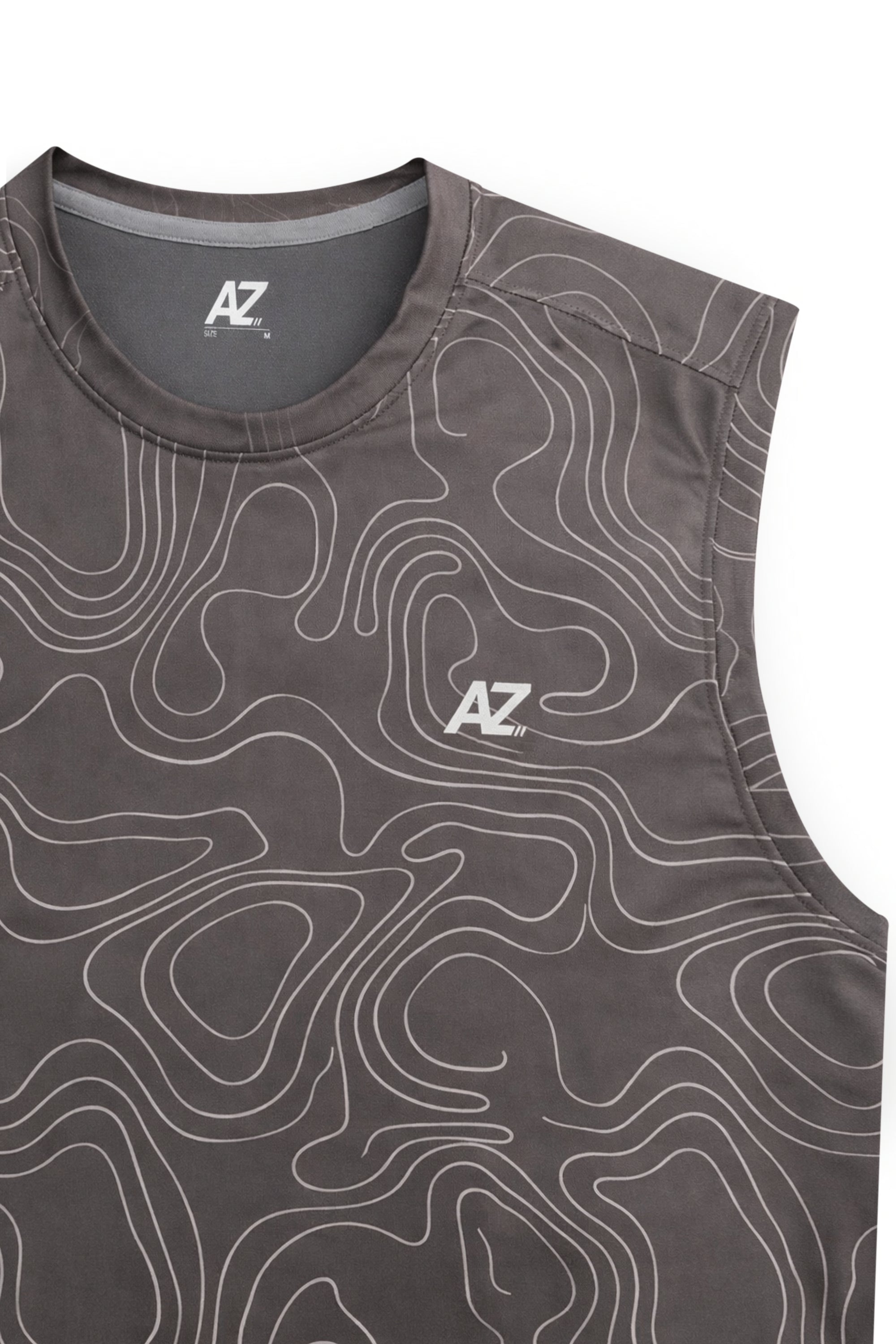 AIIZ Men's Quick Dry Active Printed Tank Top