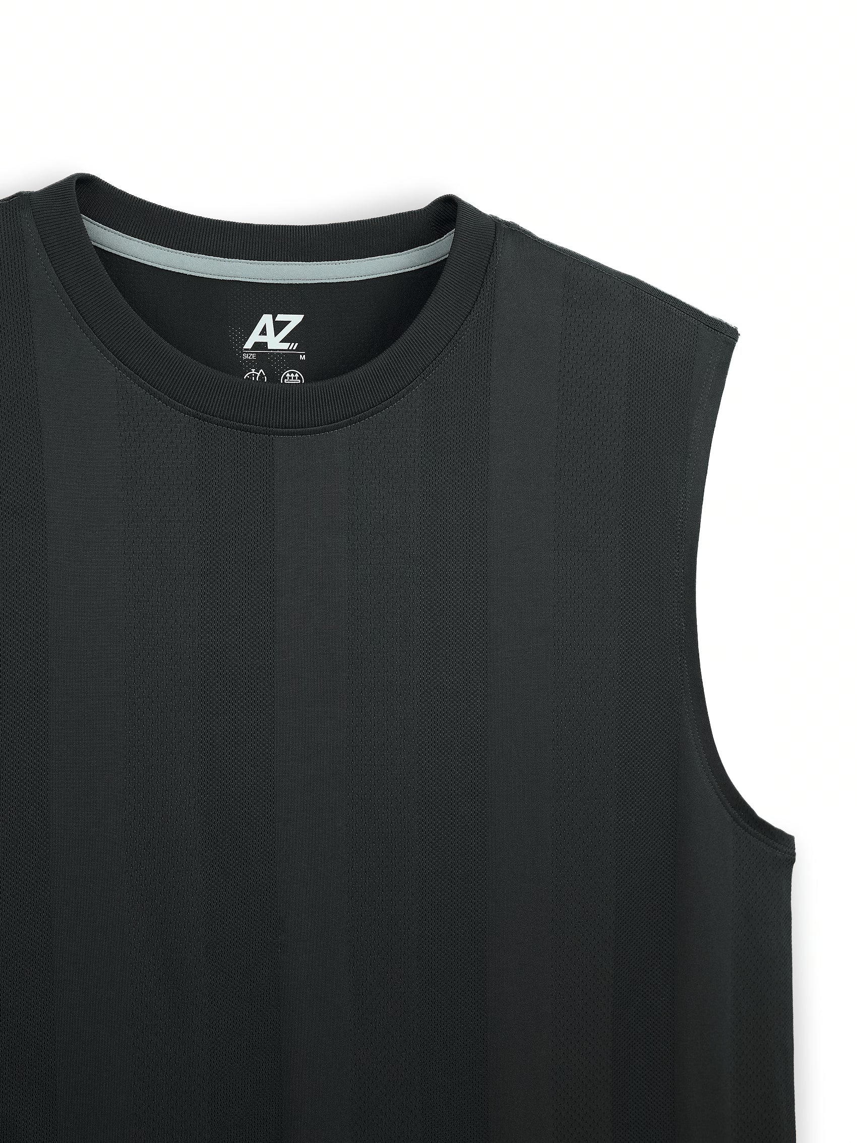 AIIZ Men's Texture Active Sleeveless T-Shirt
