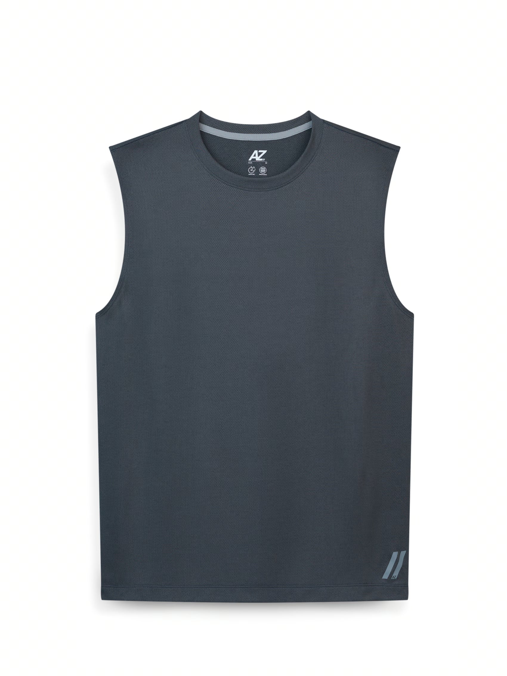 AIIZ Men's Texture Active Sleeveless T-Shirt