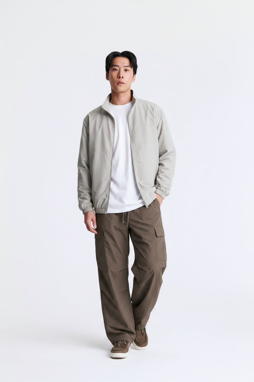 AIIZ Men's Nylon Cargo Pants