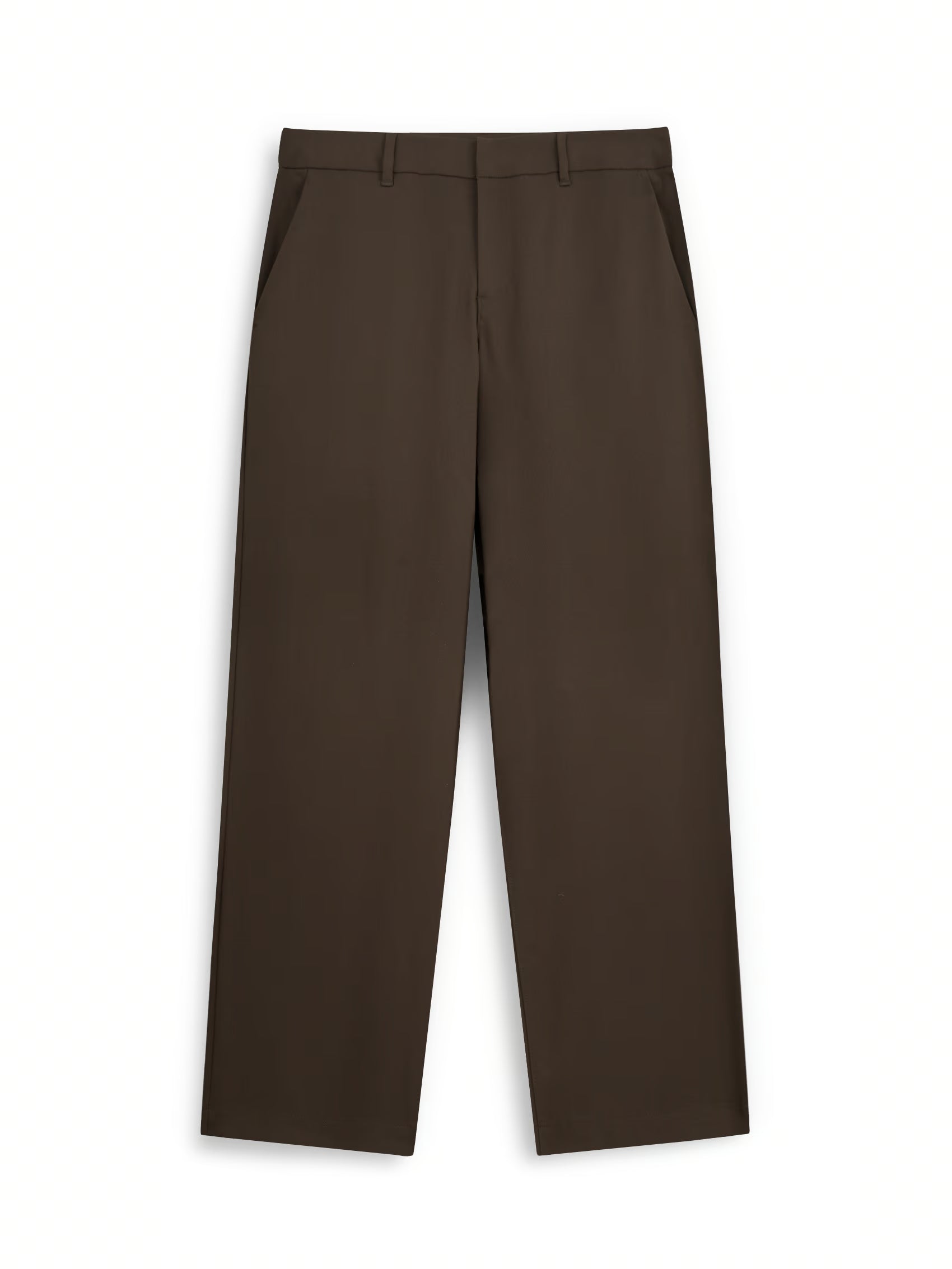 AIIZ Men's Stretch Chino Pants (Dark Brown / 30)