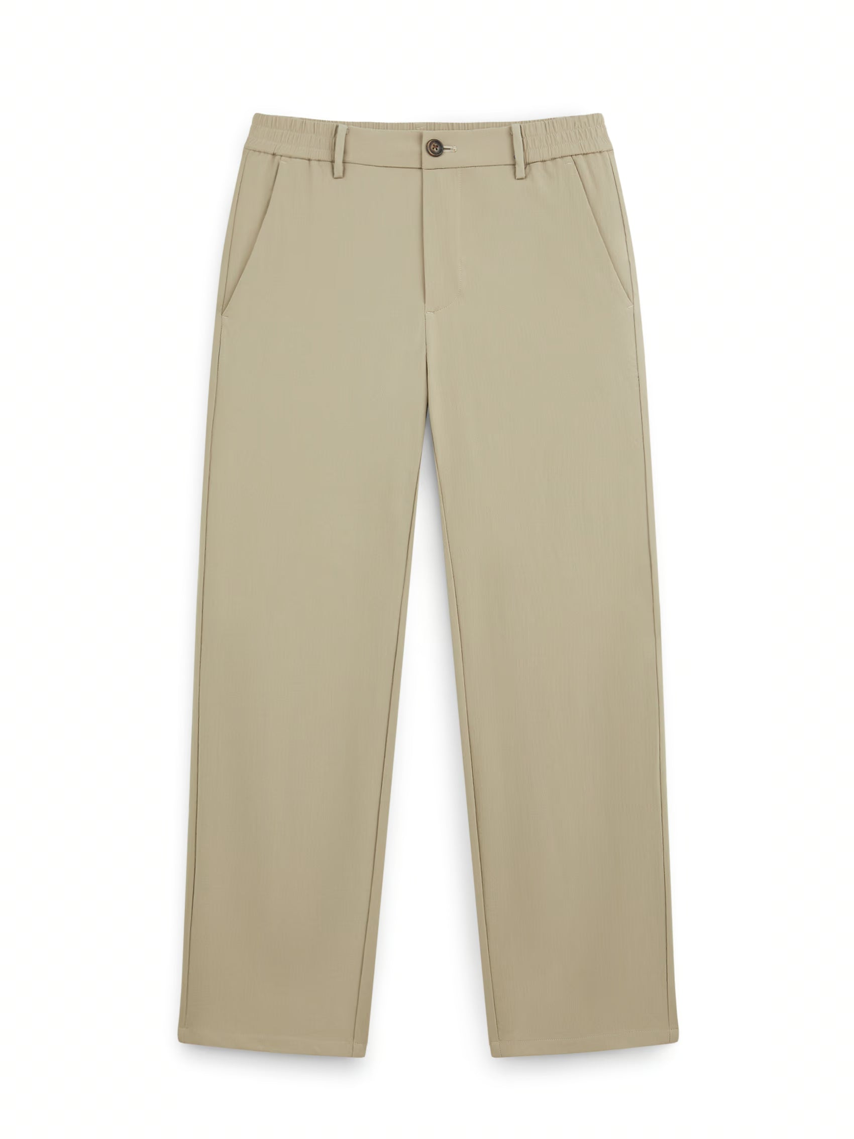 AIIZ Men's Stretch Elastic Waisted Chino Pants