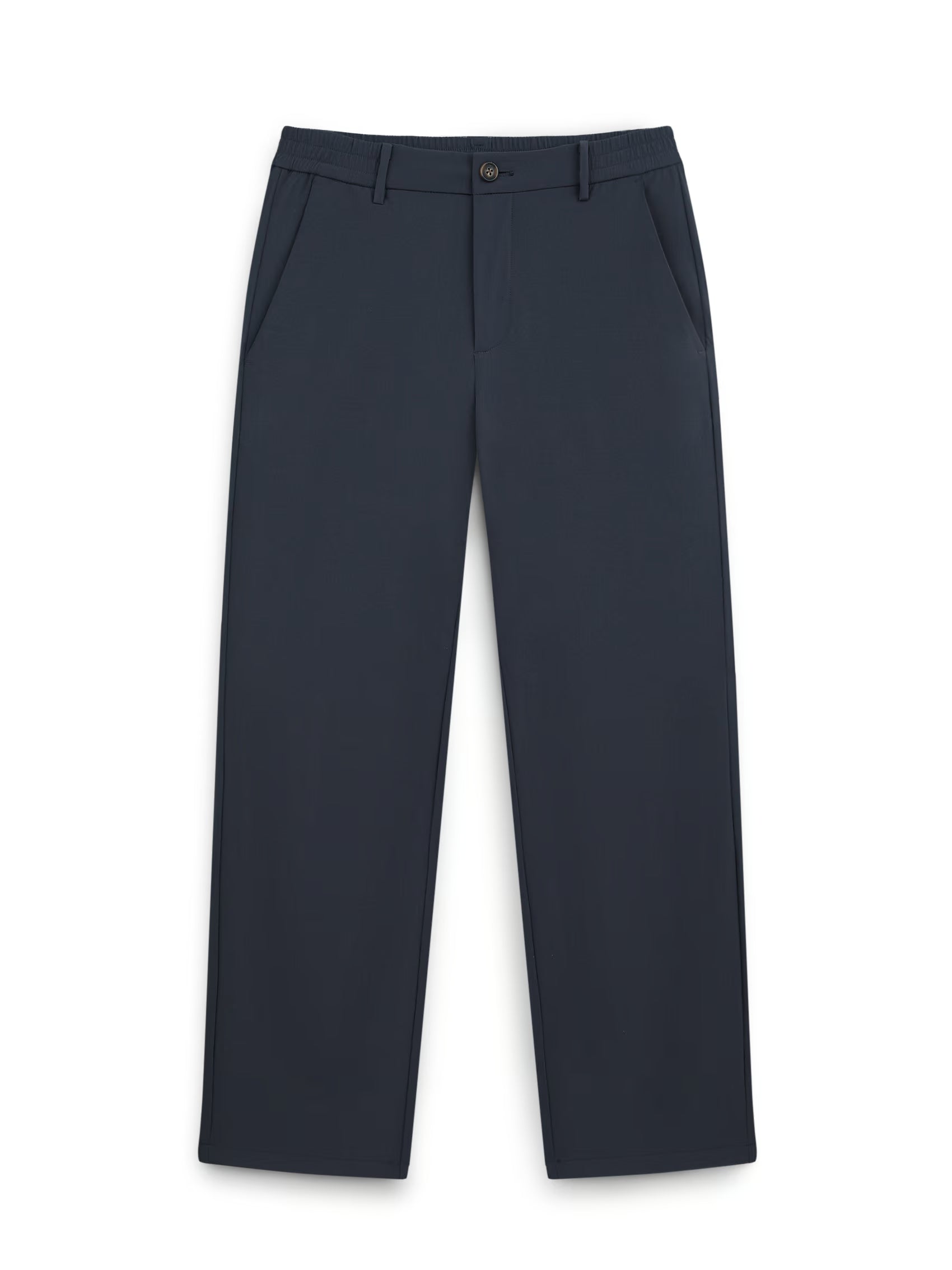 AIIZ Men's Stretch Elastic Waisted Chino Pants (Navy / 30)