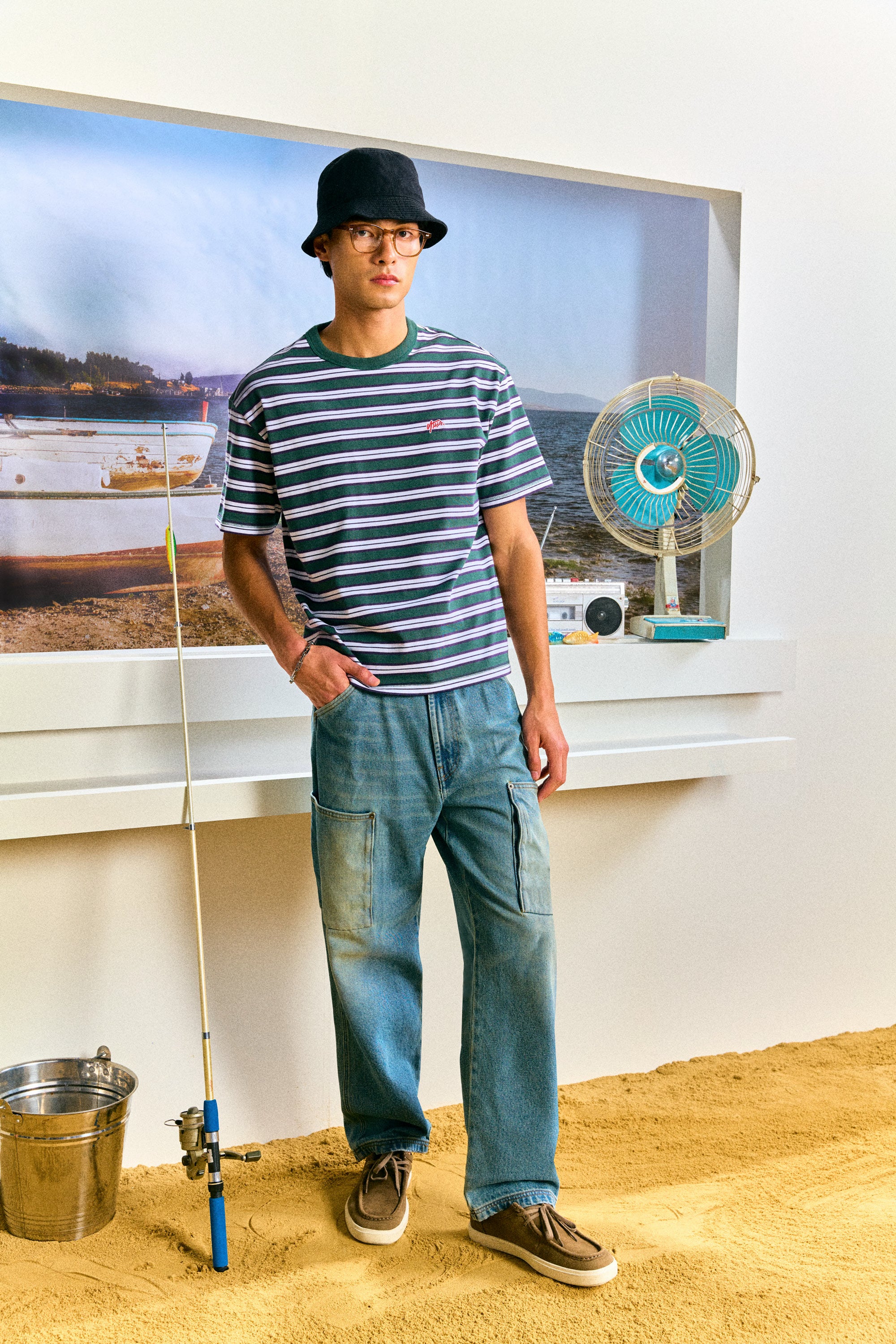 AIIZ Men's Denim Relaxed Fit