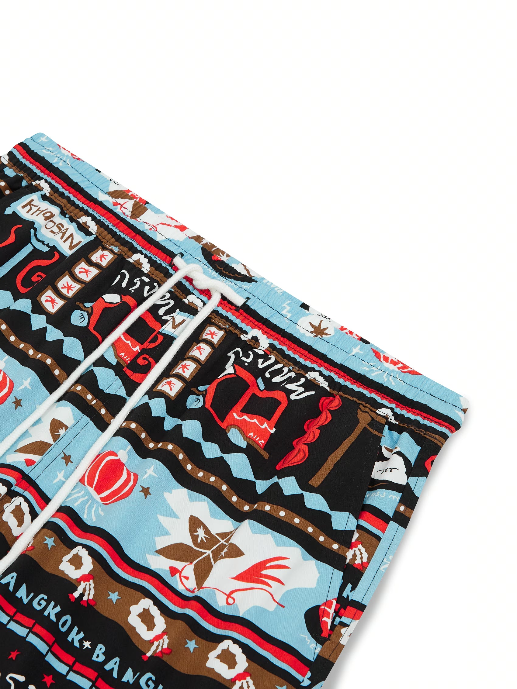 AIIZ Sawasdee Thailand Printed Easy Shorts