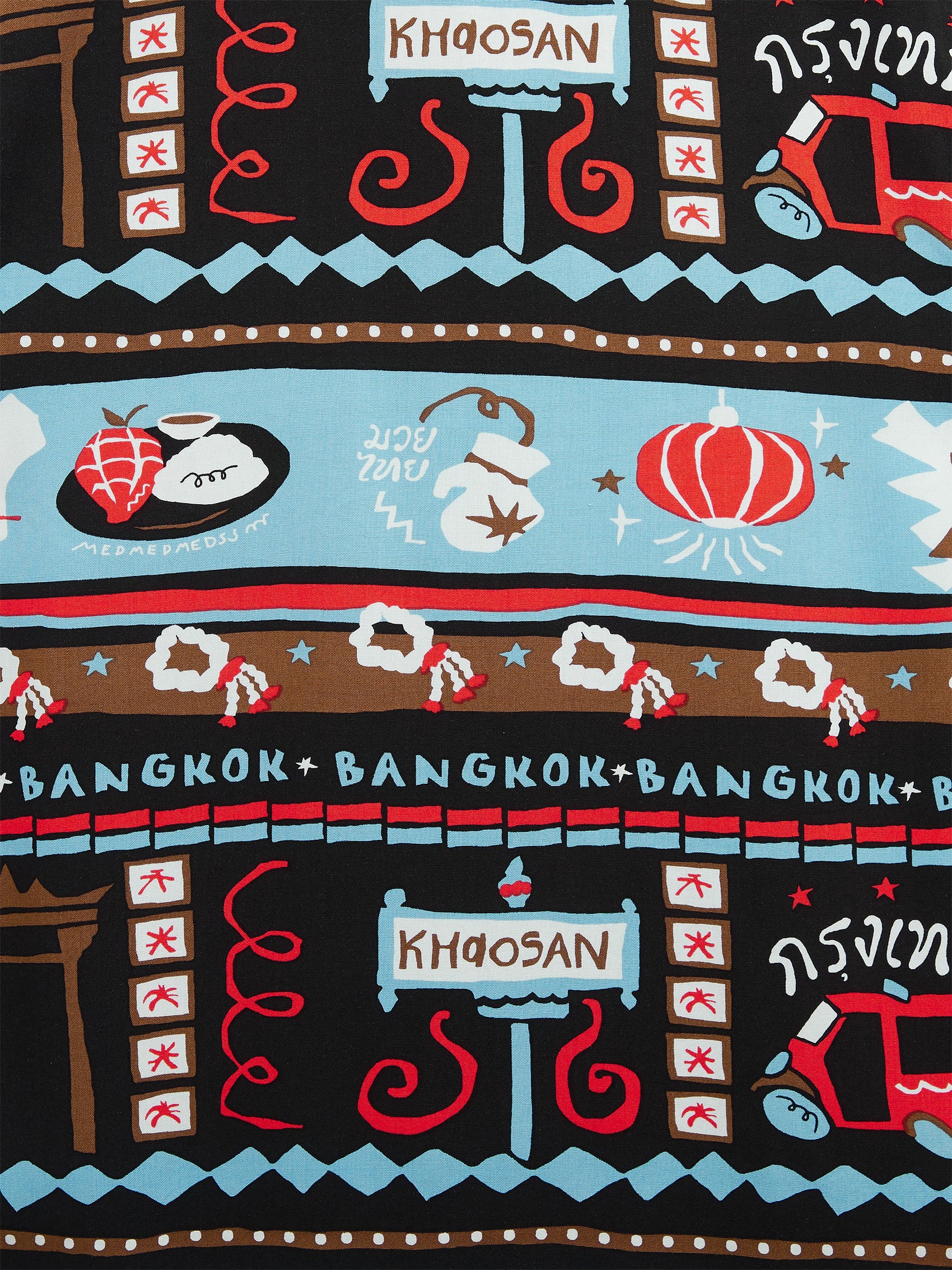 AIIZ Sawasdee Thailand Printed Easy Shorts