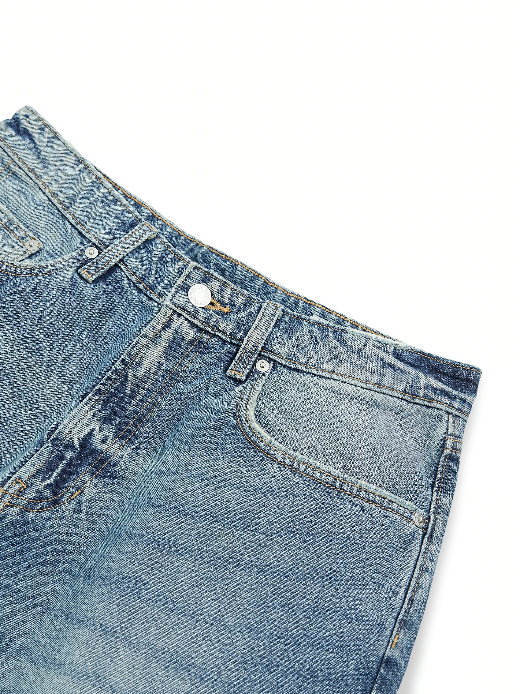 AIIZ Men's Denim Bermuda Shorts