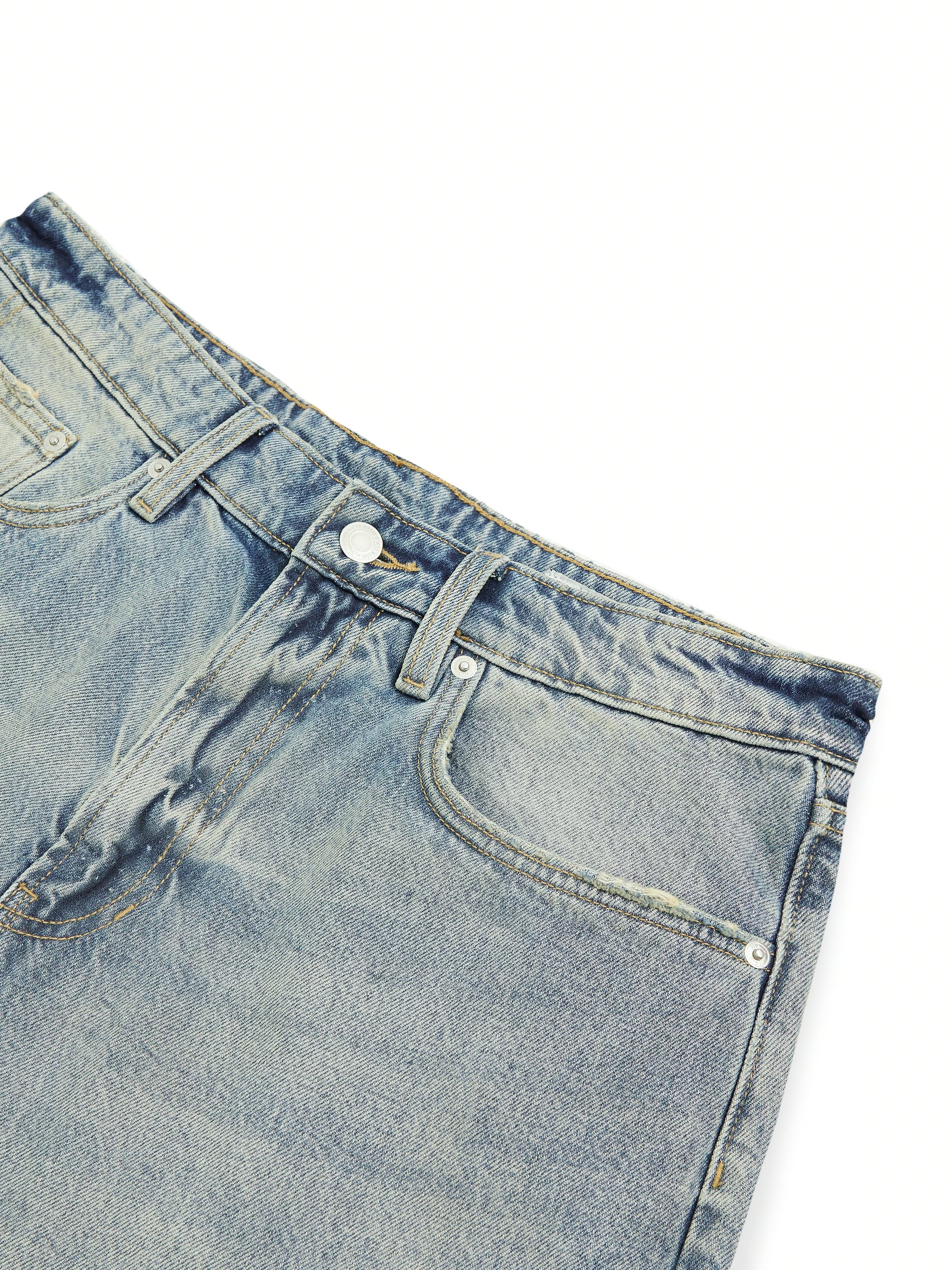 AIIZ Men's Denim Bermuda Shorts