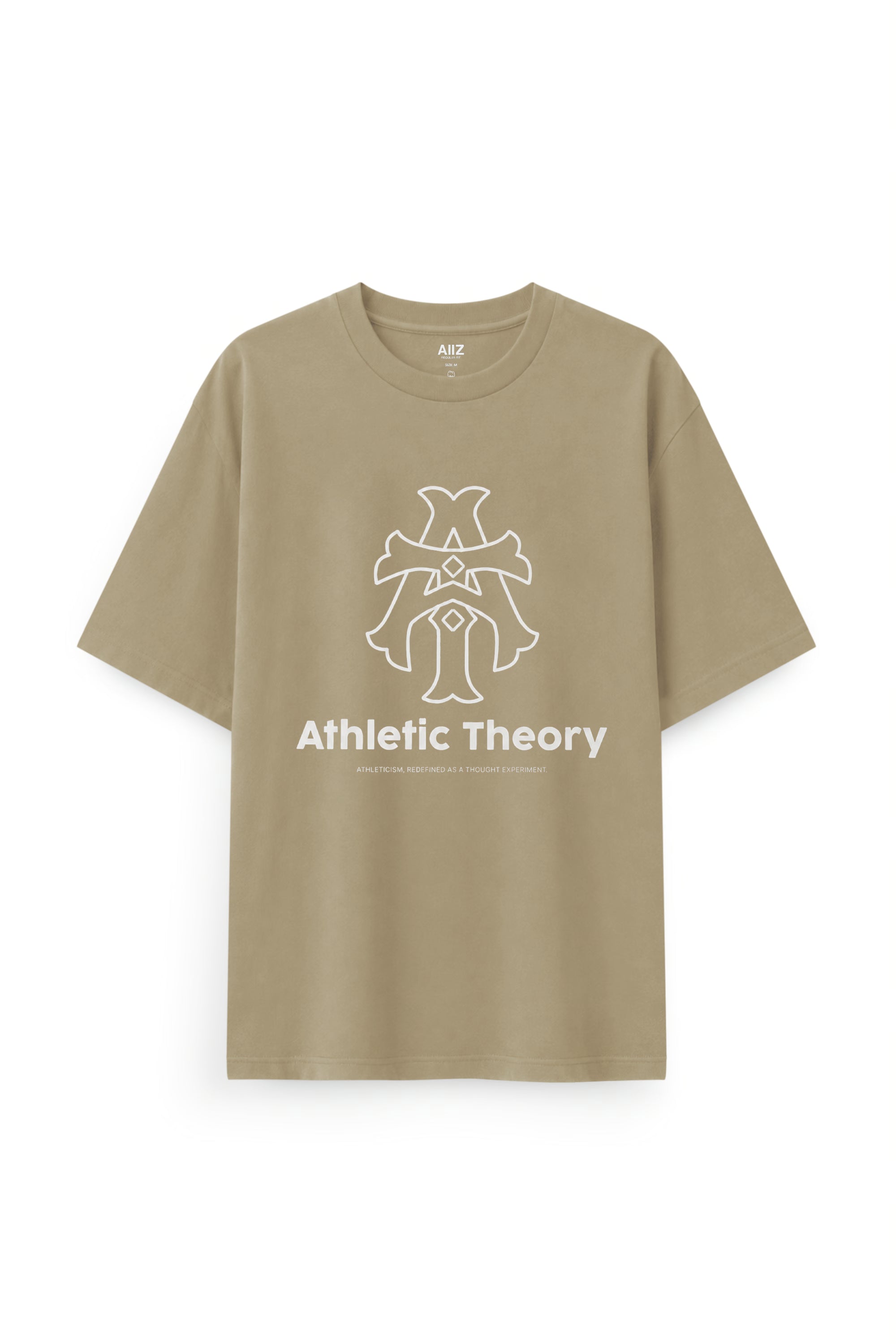 AIIZ Men's Graphic T-Shirt (Khaki / S)
