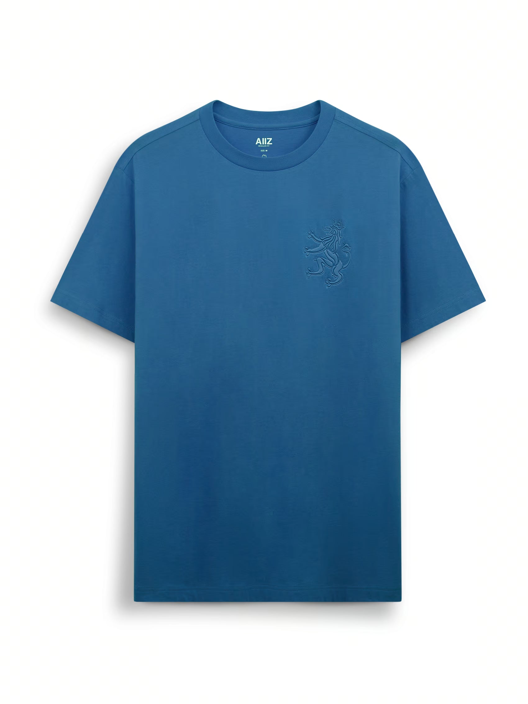 AIIZ Men's Big Lion T-Shirt (Dark Blue / S)