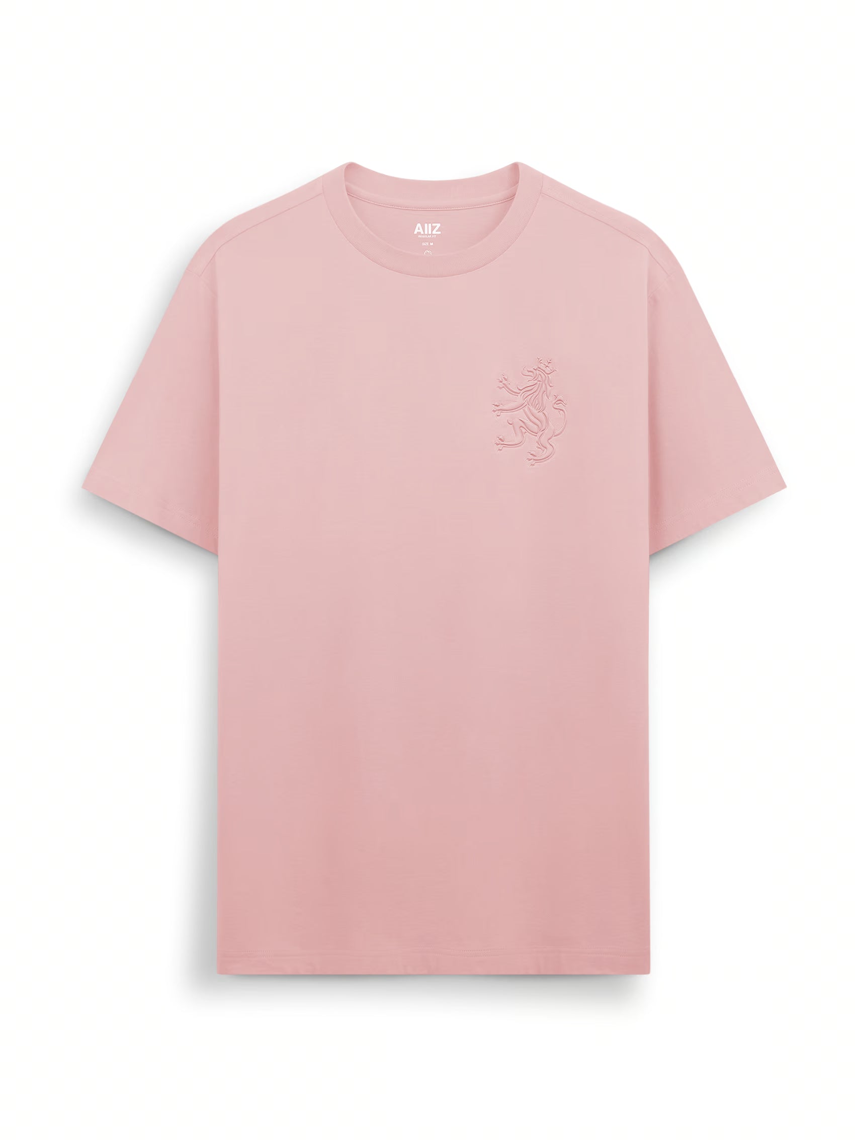 AIIZ Men's Big Lion T-Shirt (Light Pink / S)
