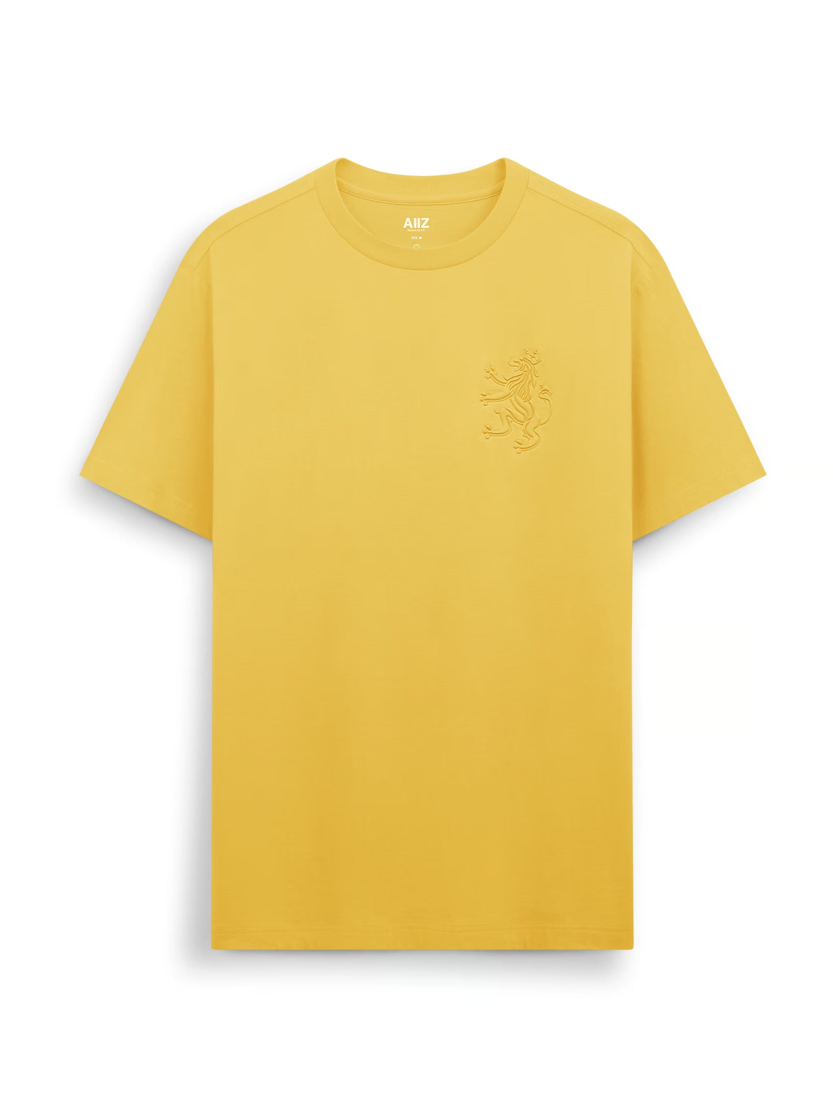 AIIZ Men's Big Lion T-Shirt (Yellow / S)