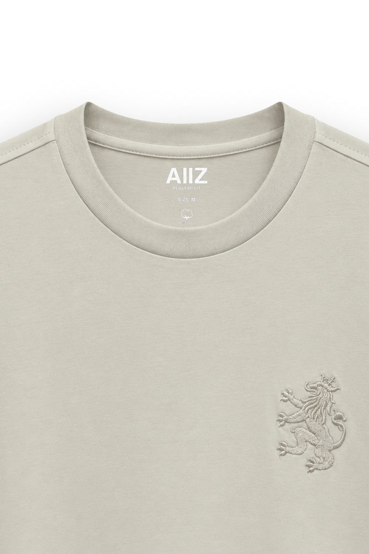AIIZ Men's Lion Logo T-Shirt