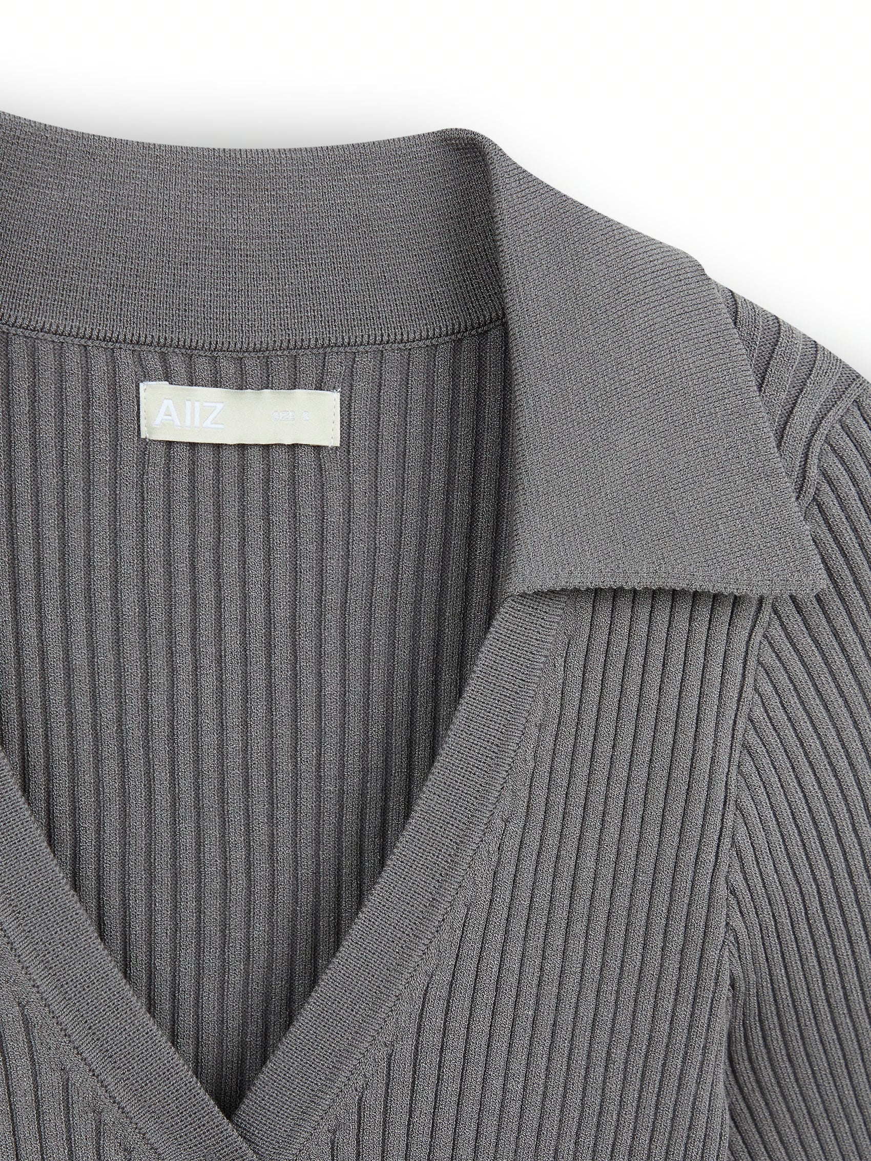 AIIZ Women's Rib-Knit Cardigan