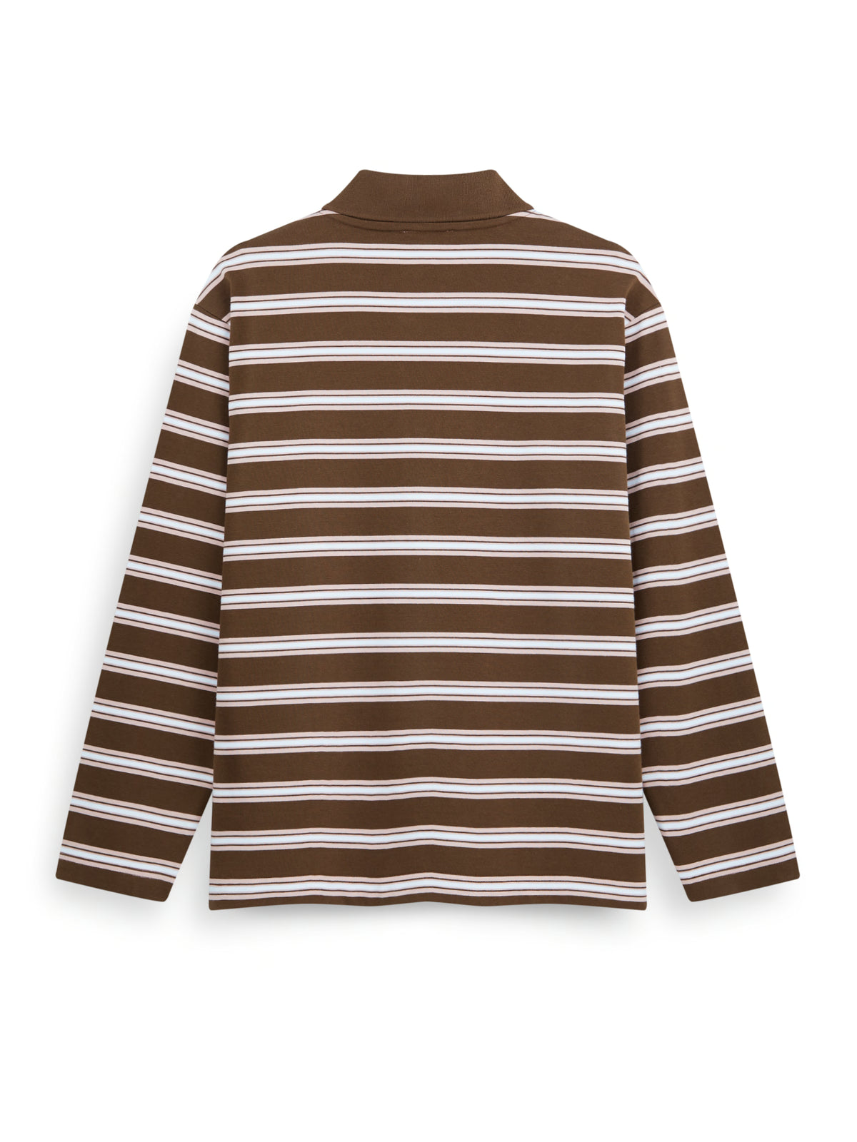AIIZ Women's Striped Long Sleeve Polo Shirt
