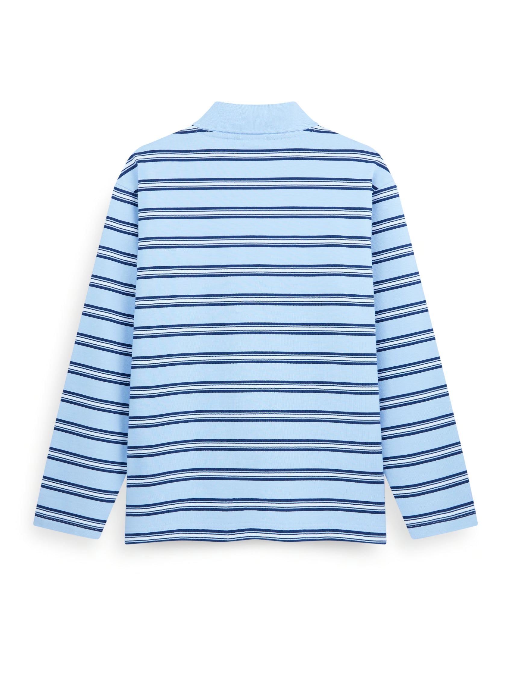 AIIZ Women's Striped Long Sleeve Polo Shirt