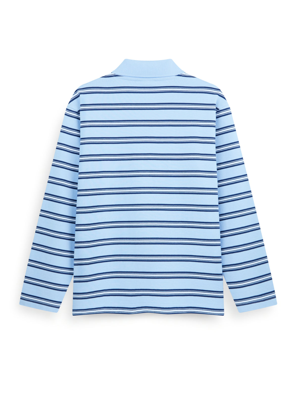 AIIZ Women's Striped Long Sleeve Polo Shirt