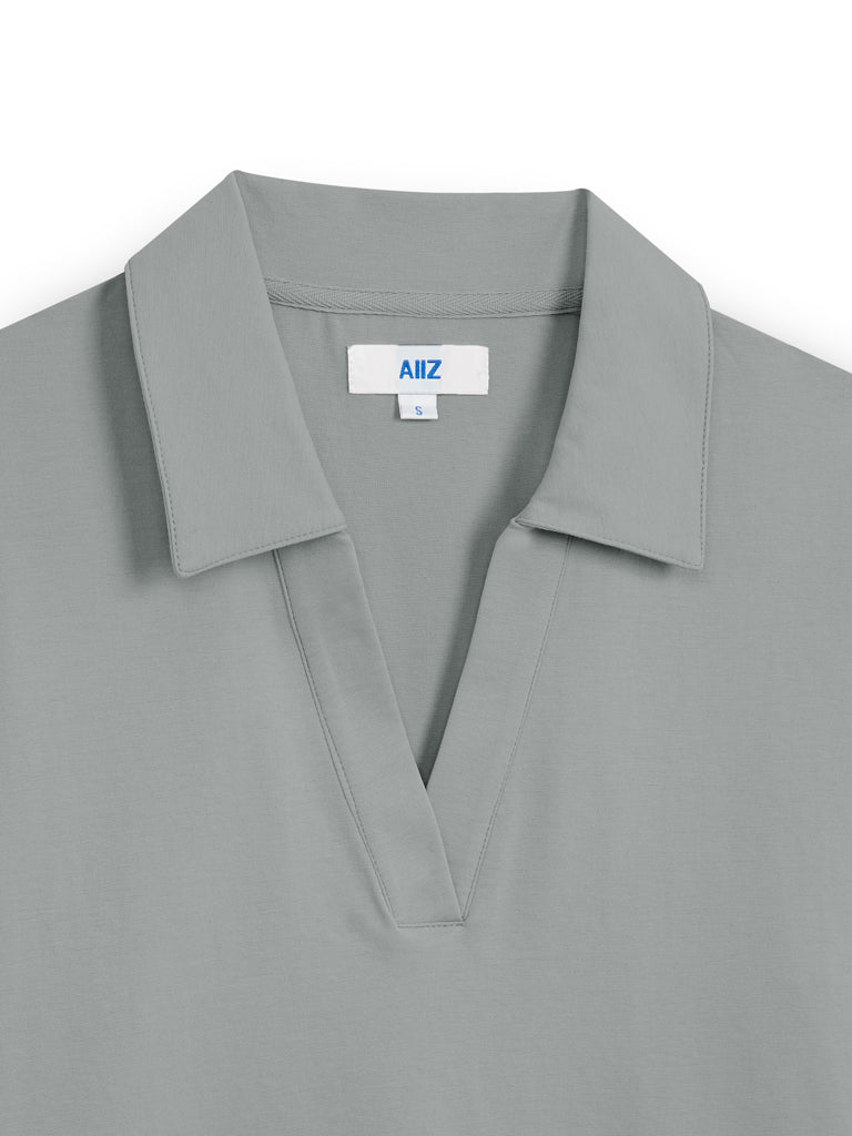 Women's Open Collar Polo Shirt