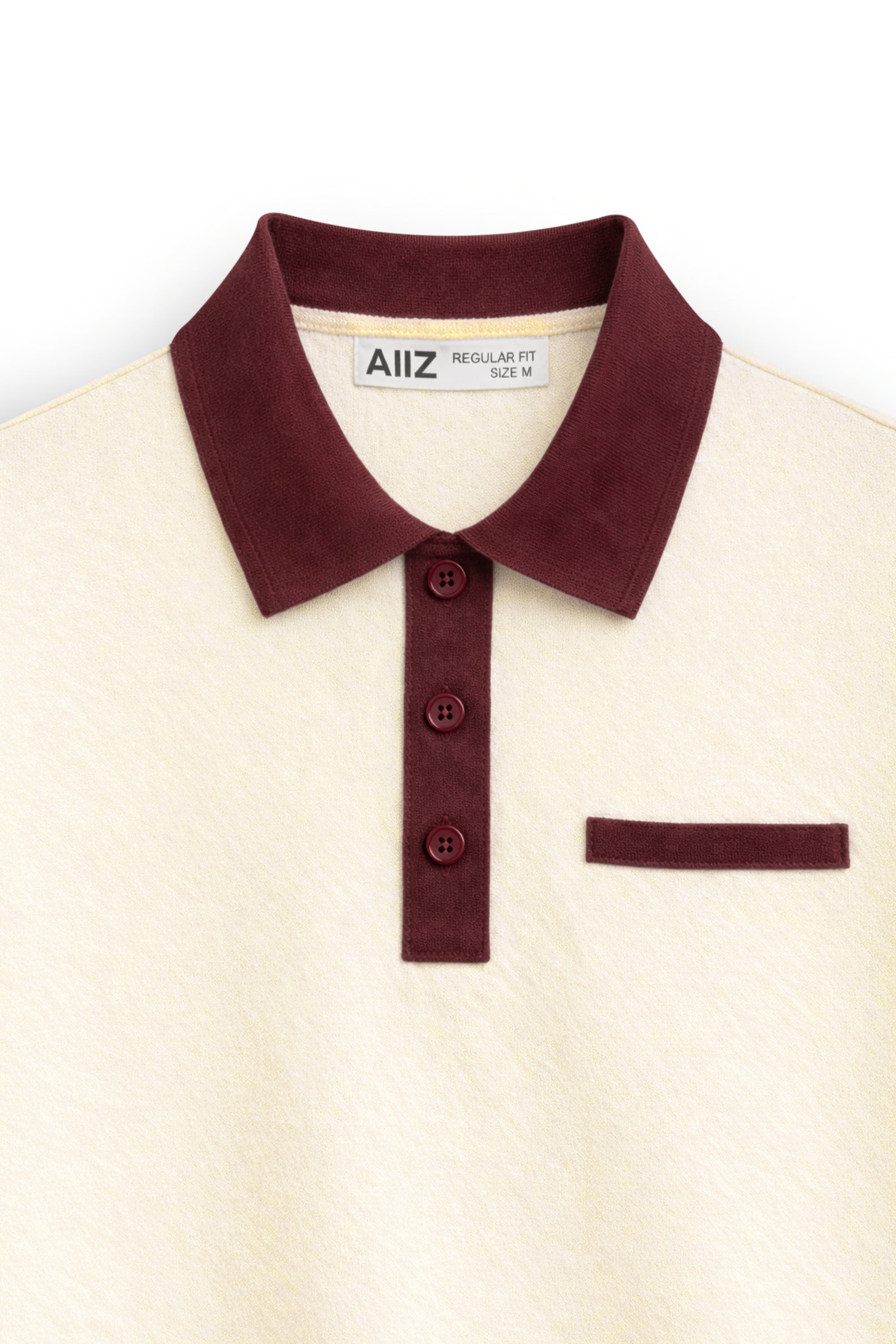 AIIZ Women’s Contrast Collar Polo Shirt