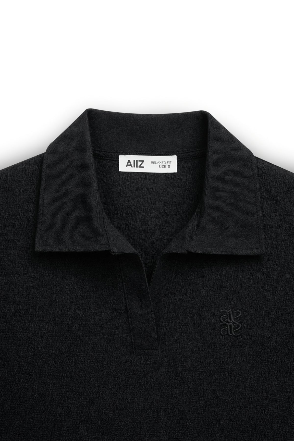 AIIZ Women's Open Collar Polo Shirt