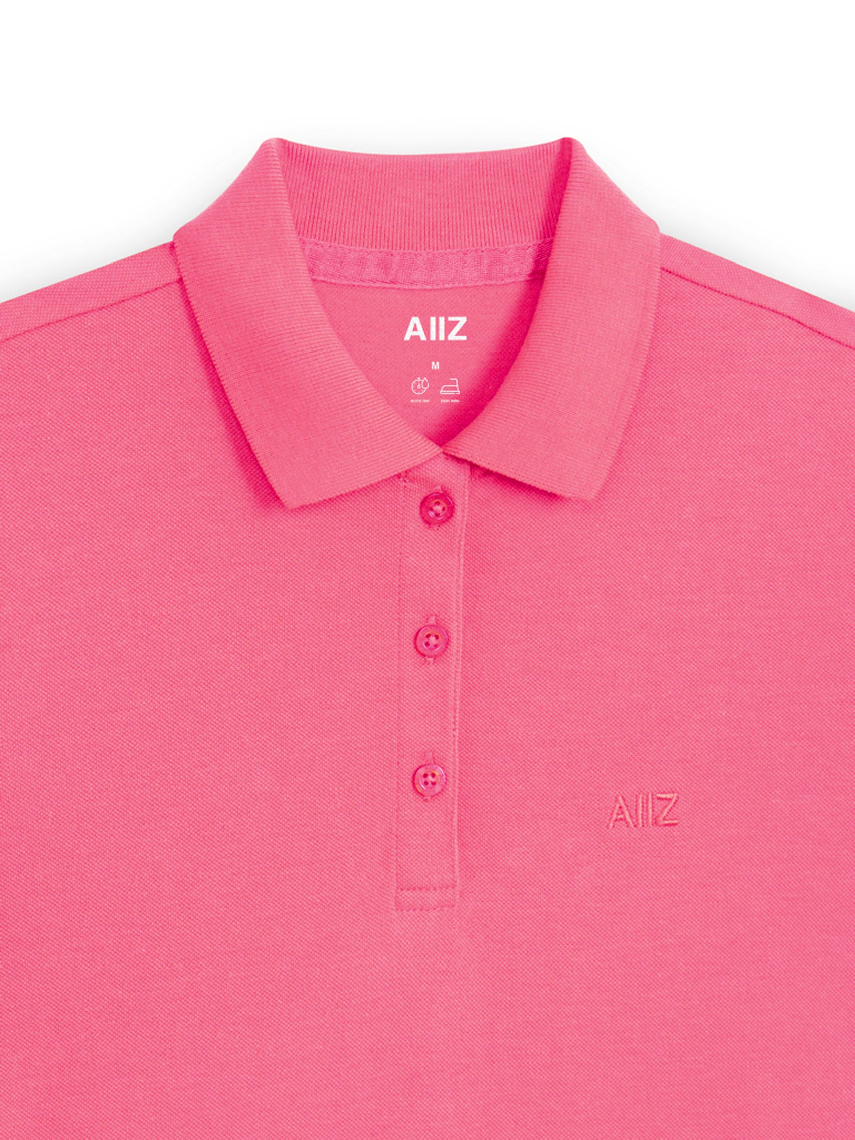 AIIZ Women’s Logo Polo Shirt Cotton Polyester