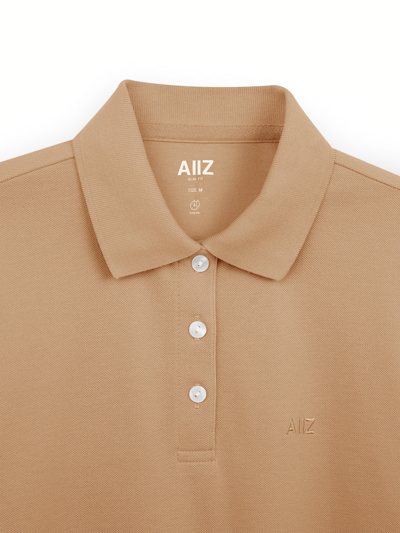 AIIZ Women’s Logo Polo Shirt Cotton Polyester