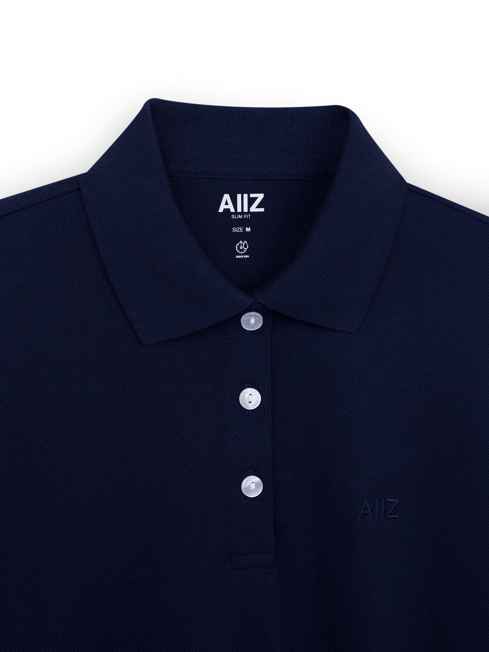AIIZ Women’s Logo Polo Shirt Cotton Polyester