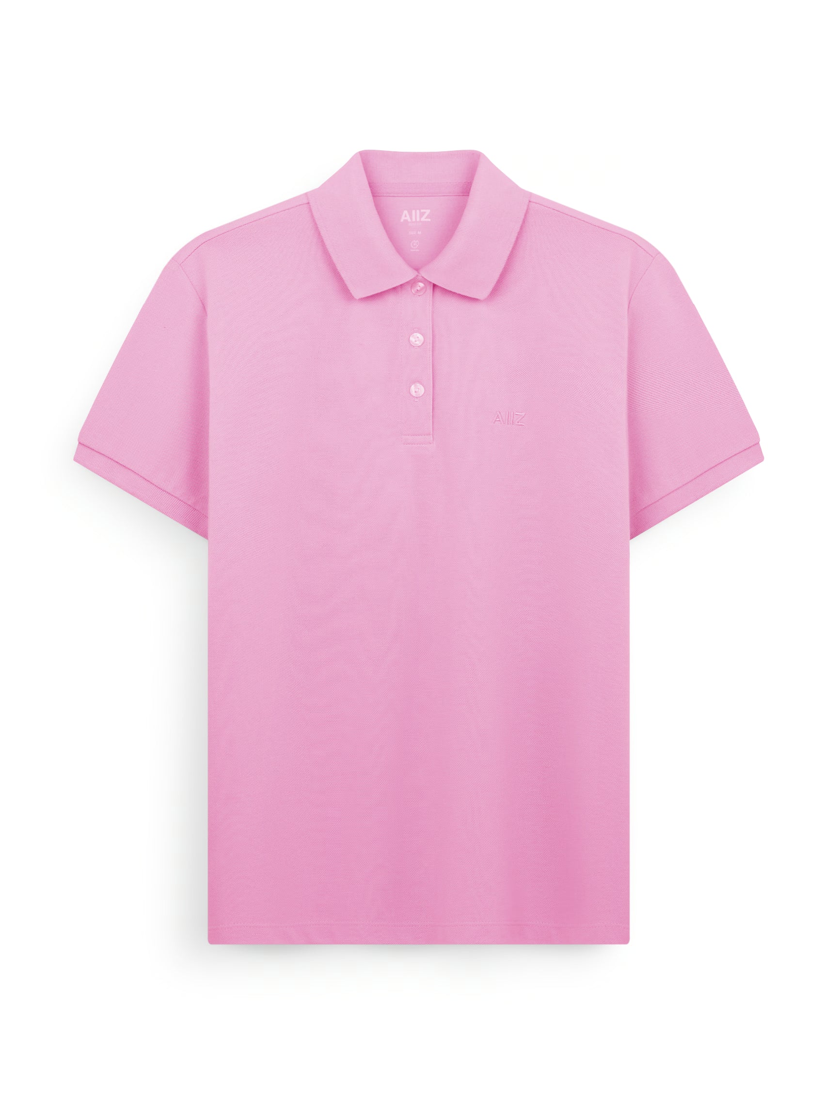 AIIZ Women’s Logo Polo Shirt Cotton Polyester (Pink / S)