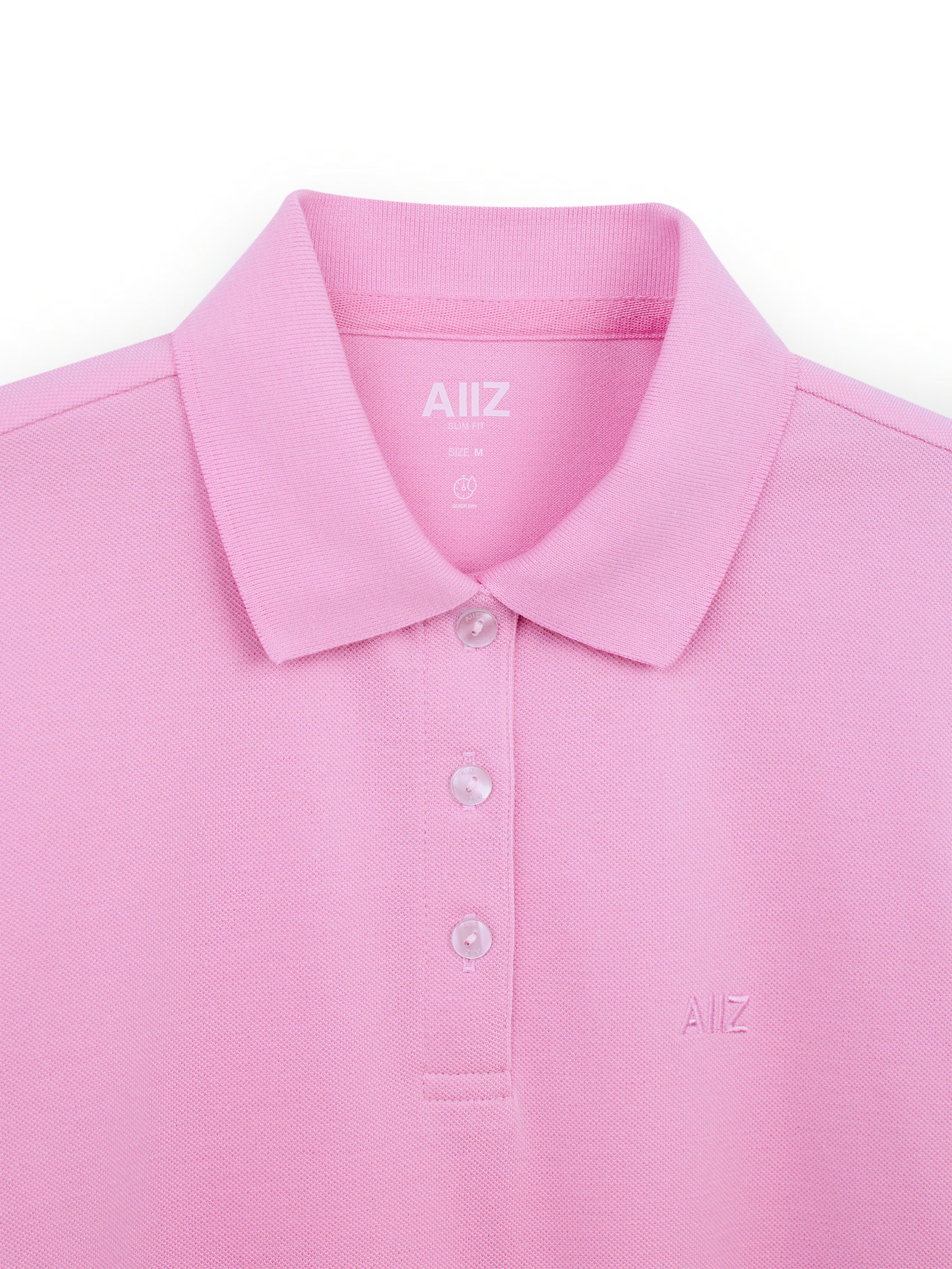 AIIZ Women’s Logo Polo Shirt Cotton Polyester