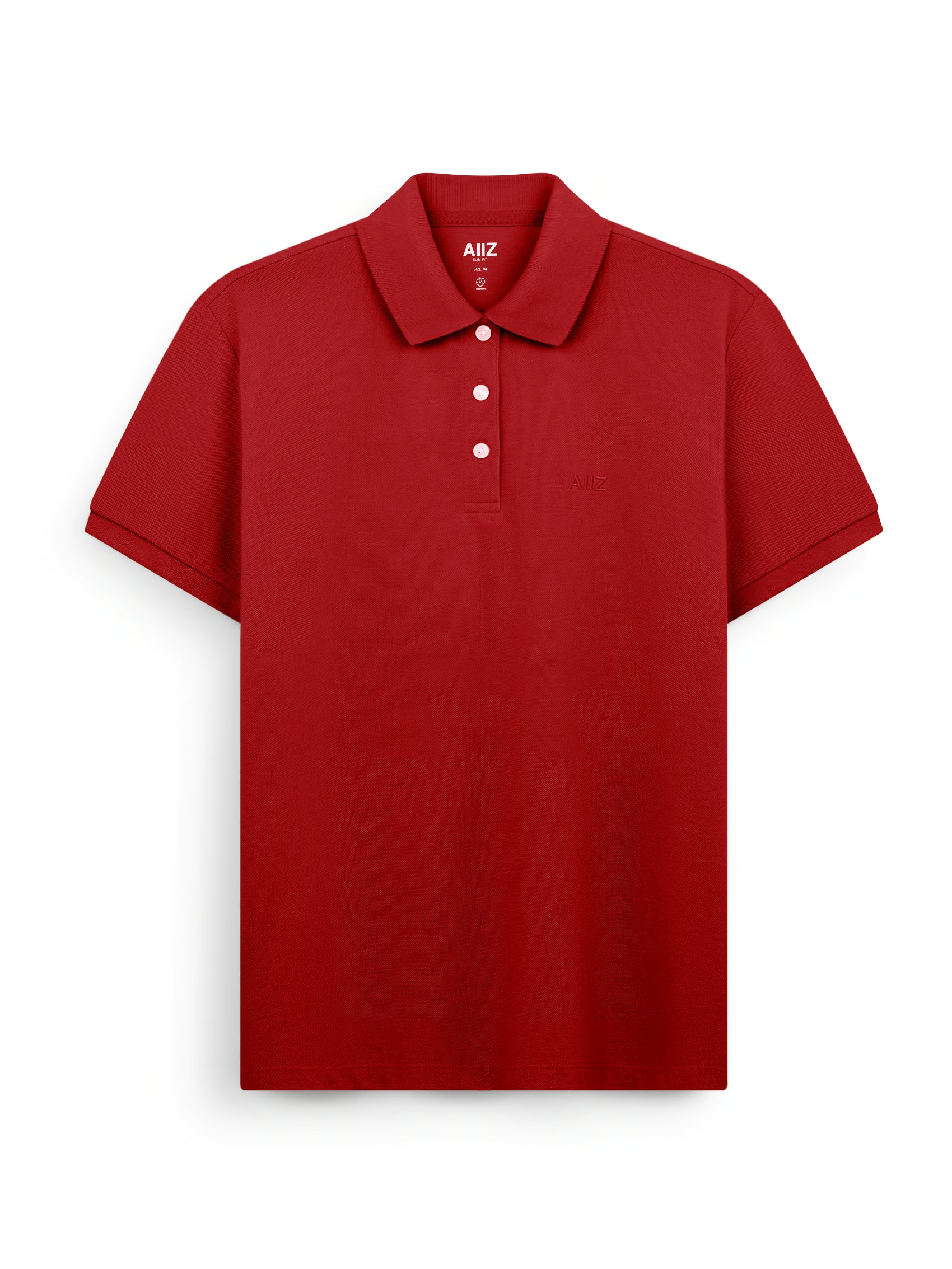 AIIZ Women’s Logo Polo Shirt Cotton Polyester