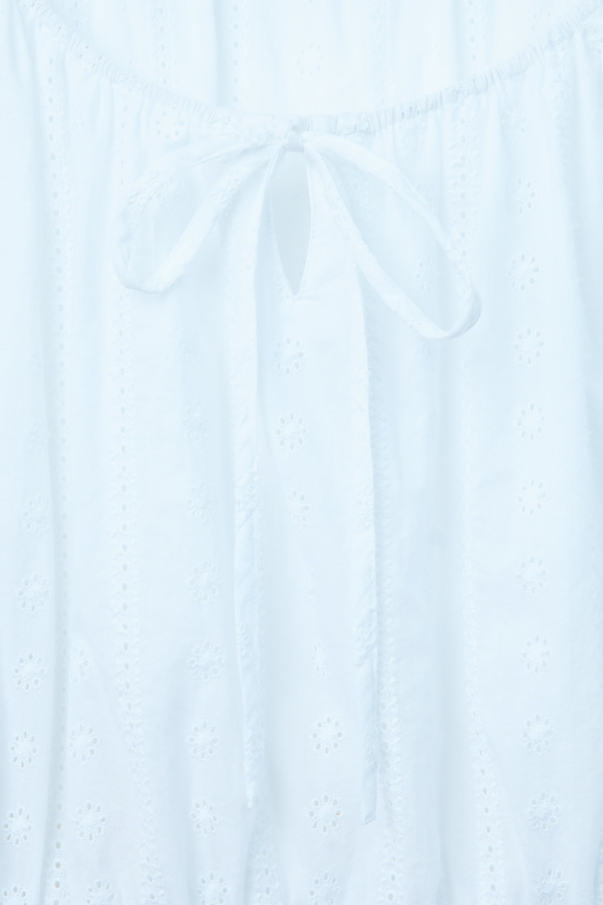 AIIZ Women's Embroidered Eyelet Blouse