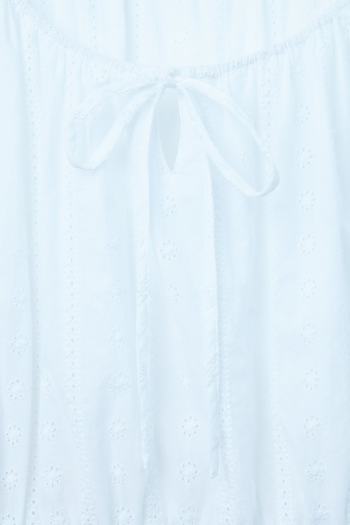 AIIZ Women's Embroidered Eyelet Blouse
