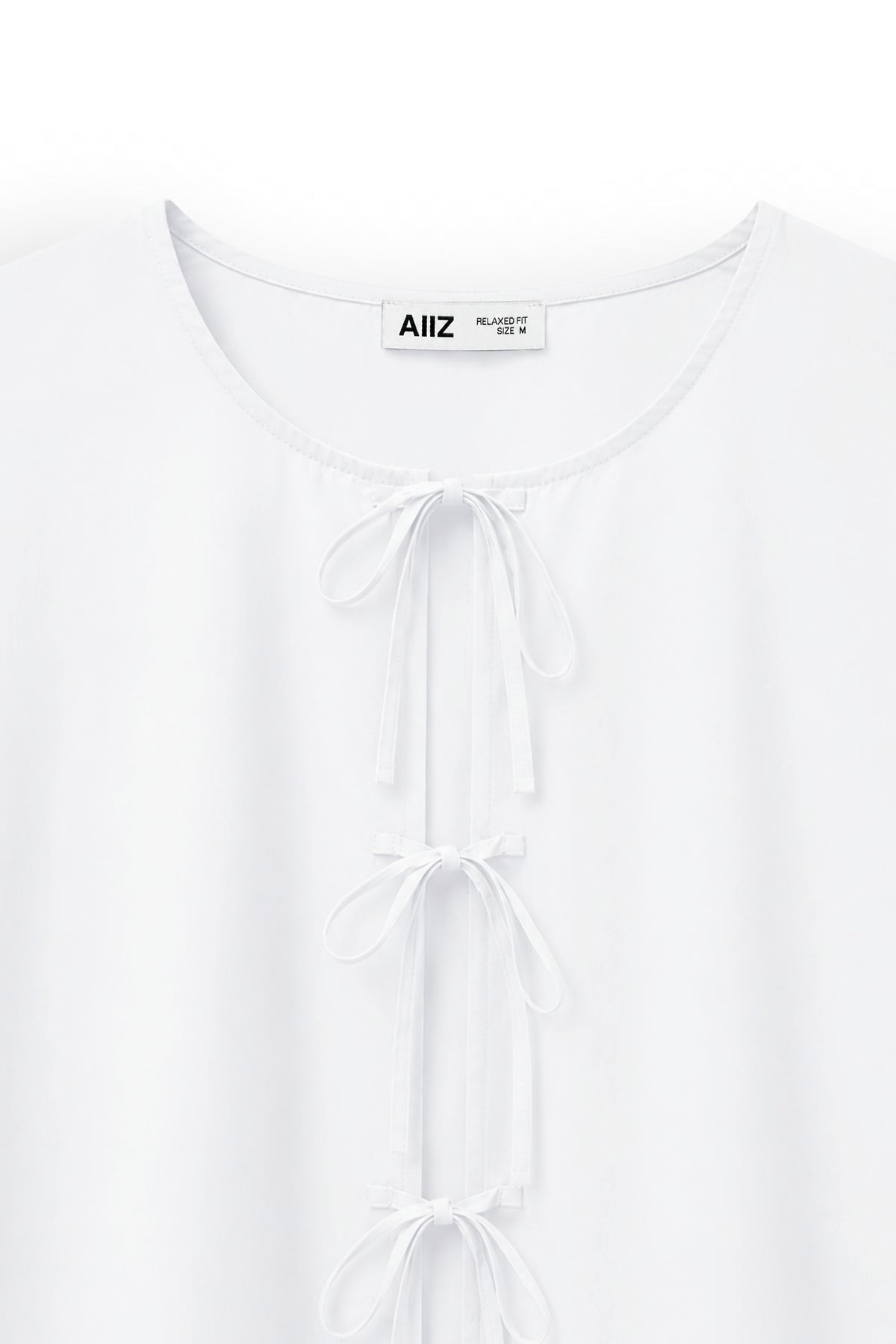 AIIZ Women's Short Sleeve Blouse with ruffles